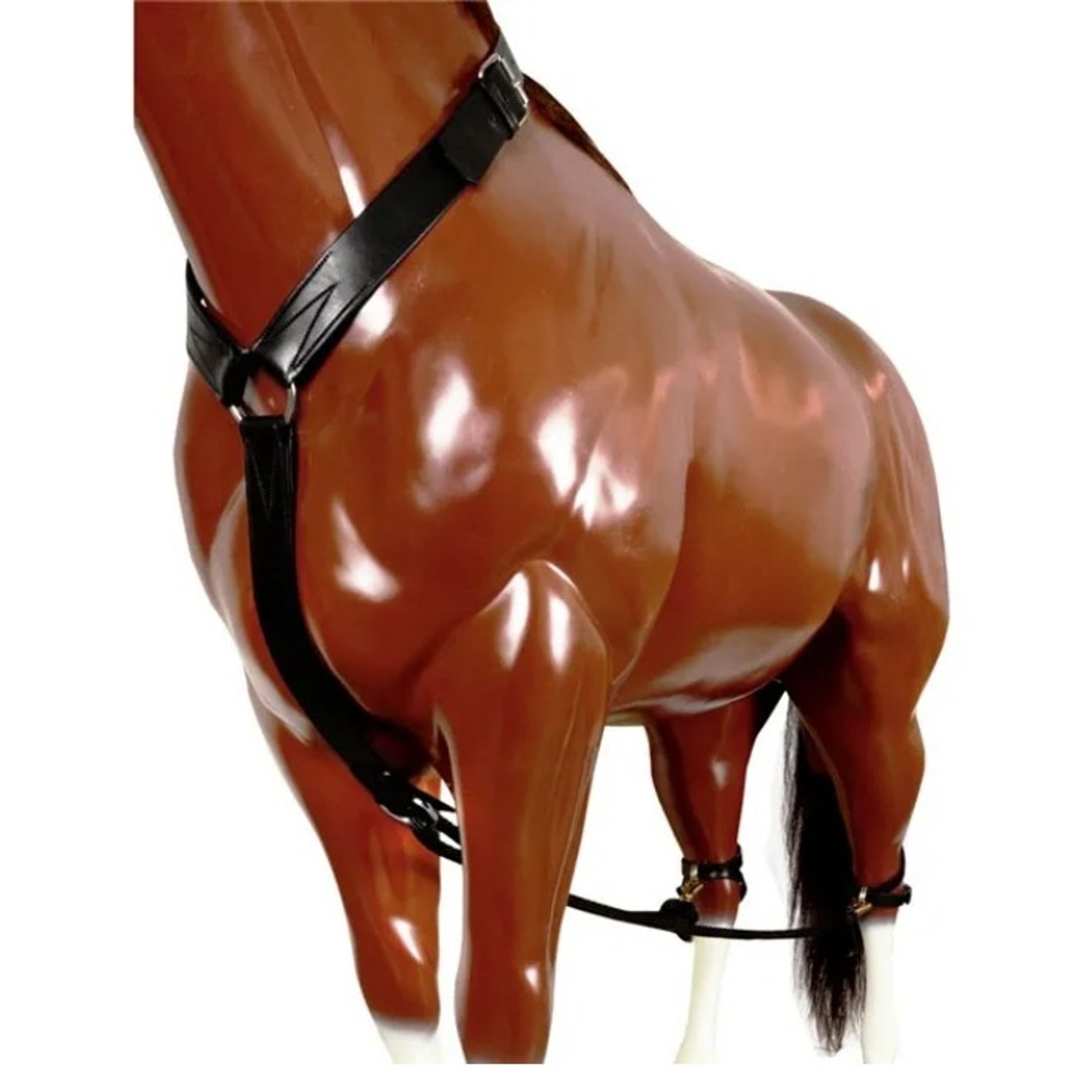 FeatherWeight Leather Breeding Hobble 2in Black