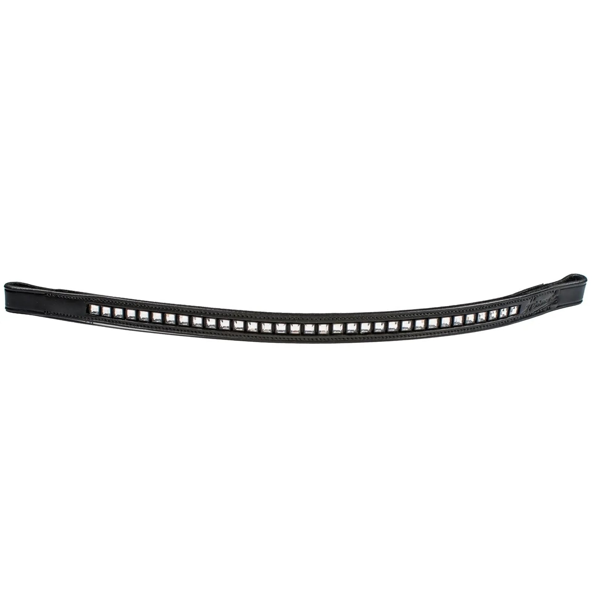 HK Aristocrat Square Crystal Browband - 5/8 Inch Wide