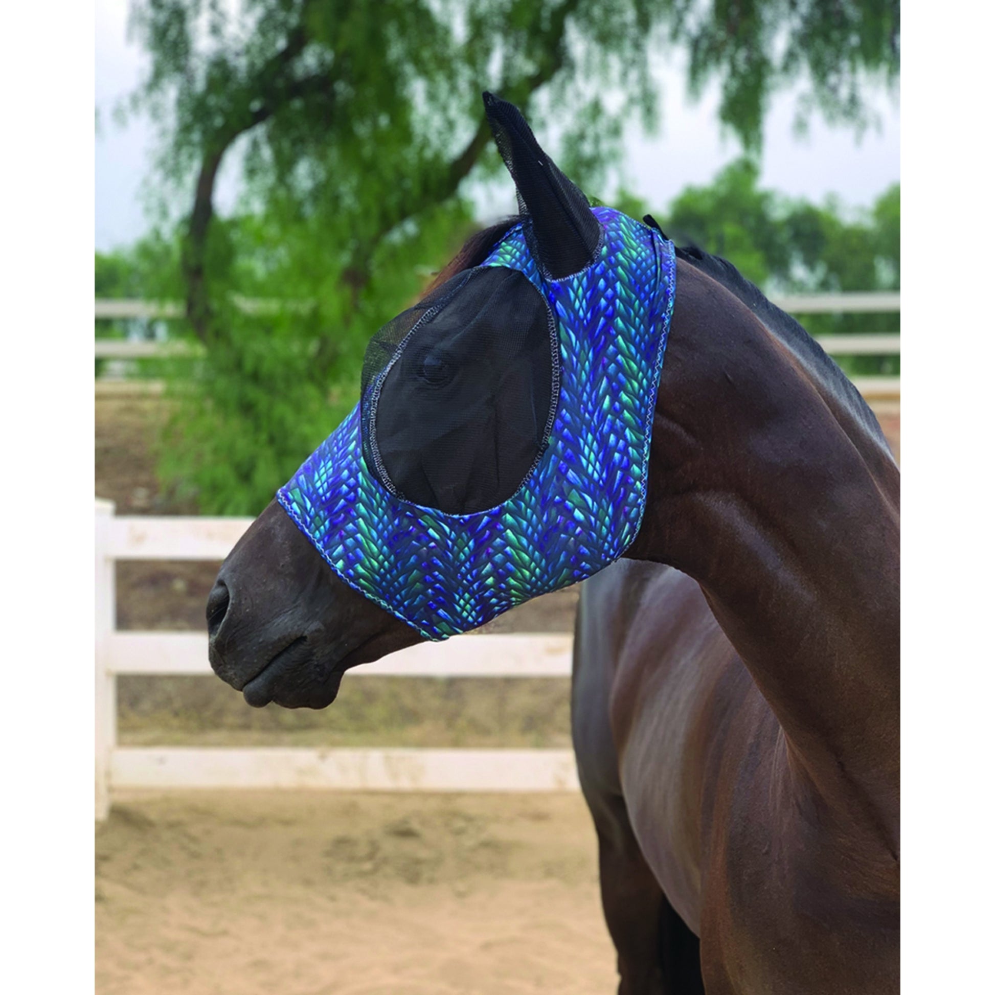Professionals Choice Comfort Fit Lycra Fly Mask Po