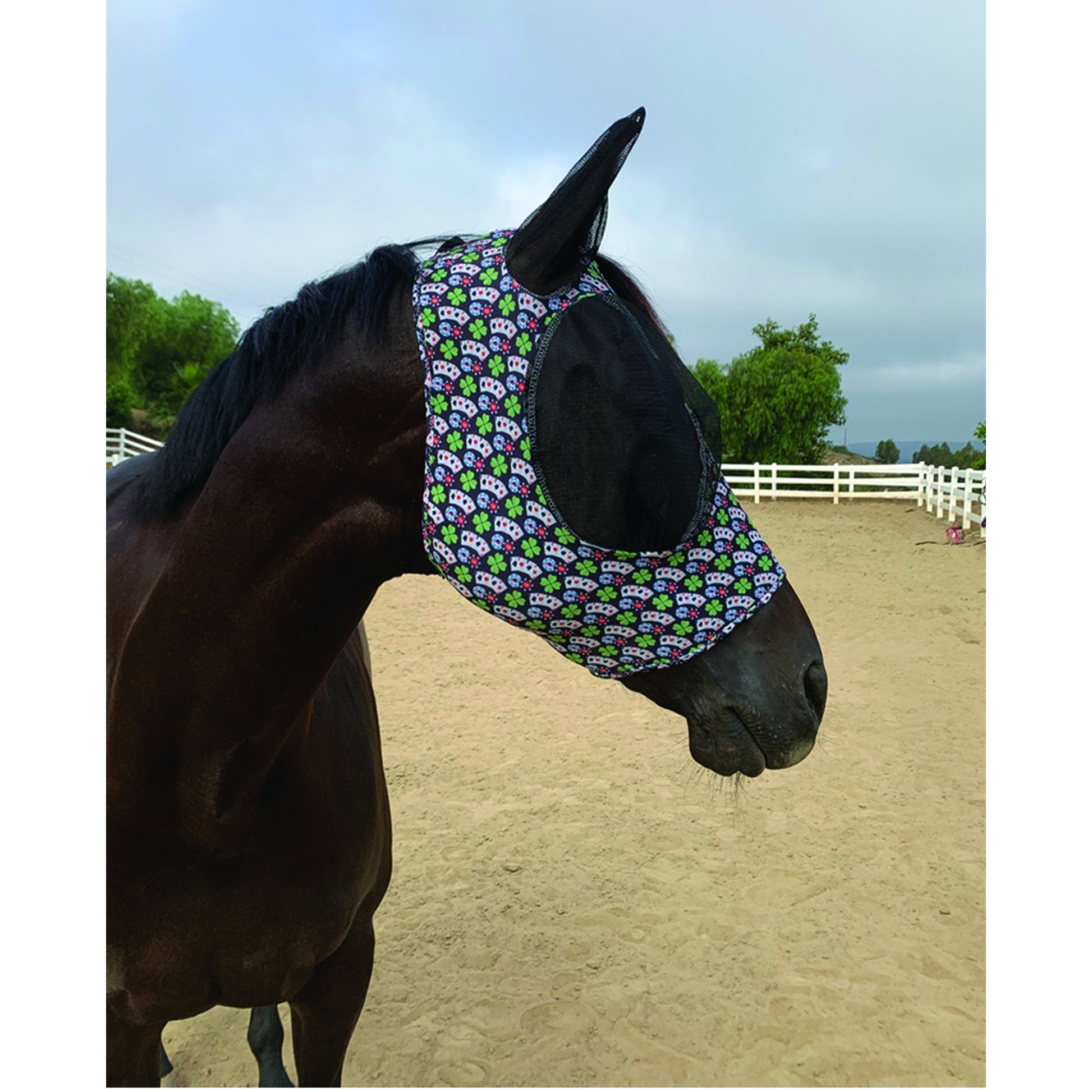 Professionals Choice Comfort Fit Lycra Fly Mask Po