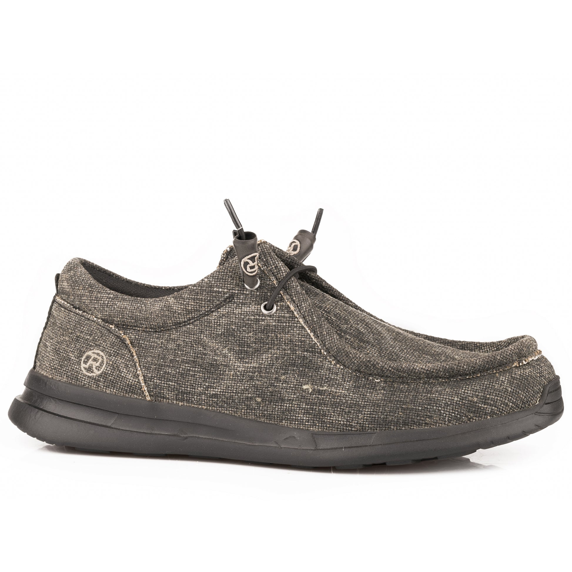 Roper Mens Black Canvas Chukka Boots