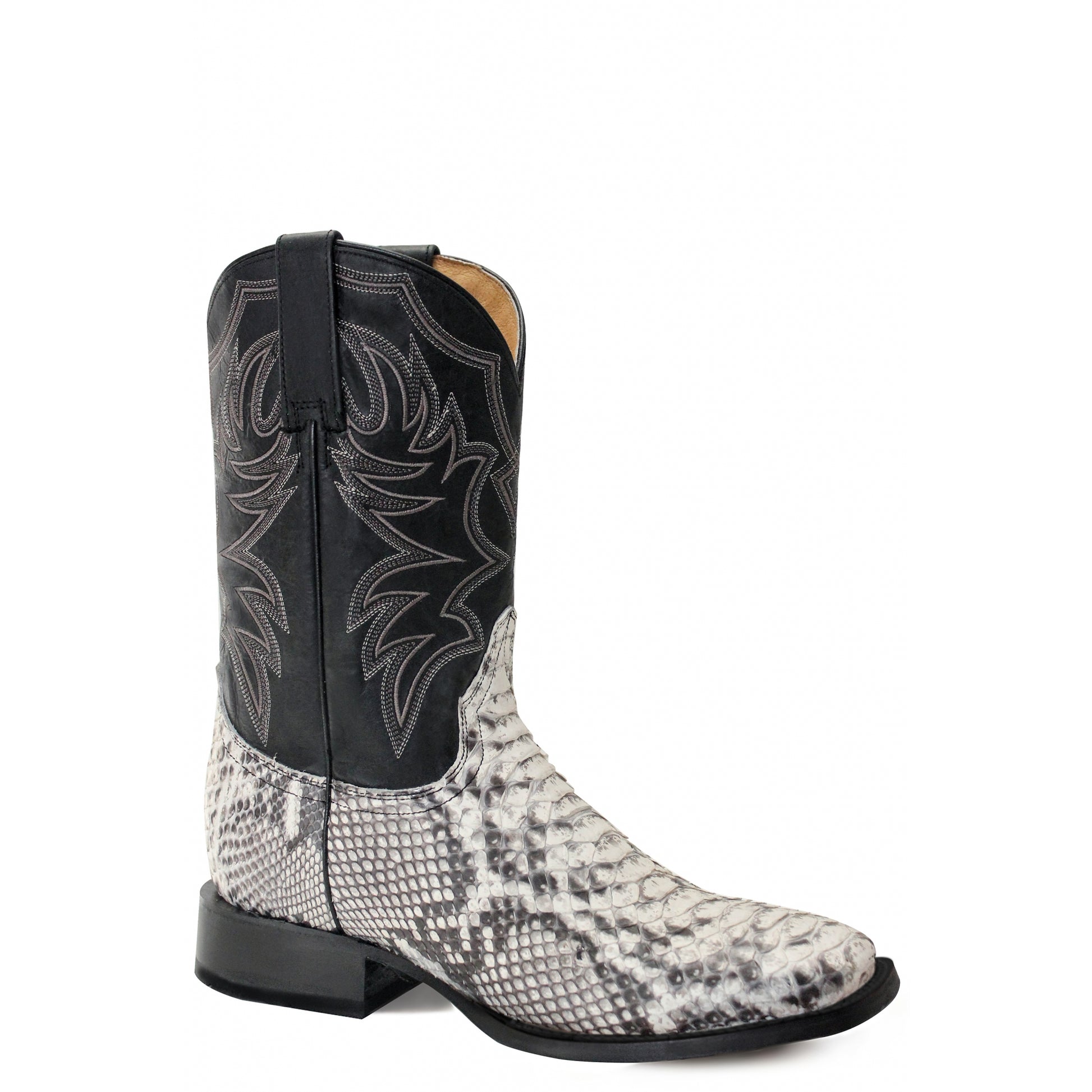 Roper Mens Python Square Toe Western Boots