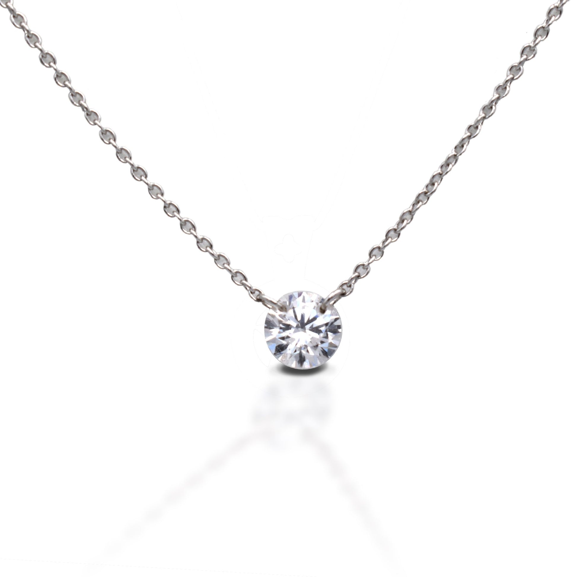 Kelly Herd Clear Stone Naked Pendant - 1CT