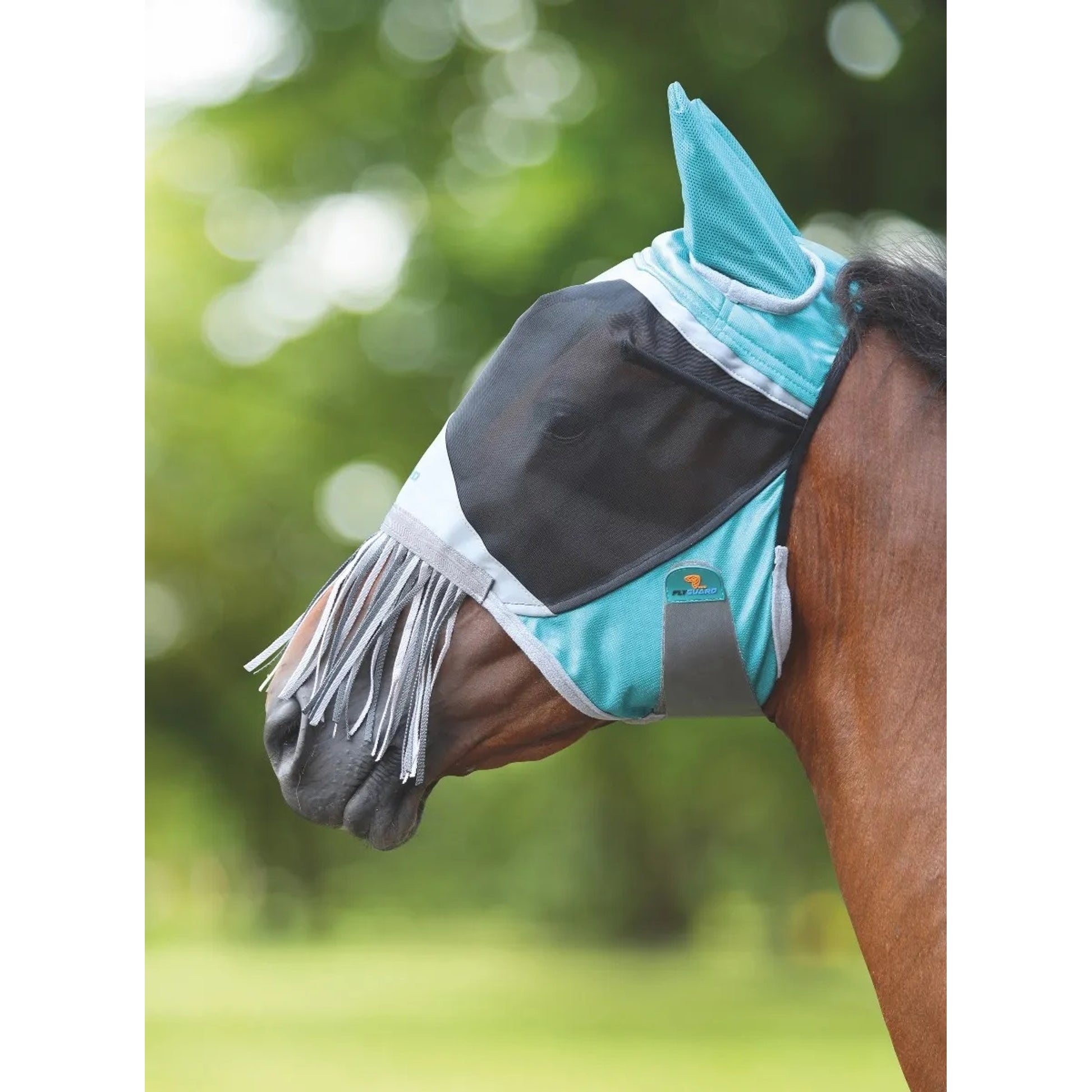 Shires Deluxe Fly Mask With Nose Fringe