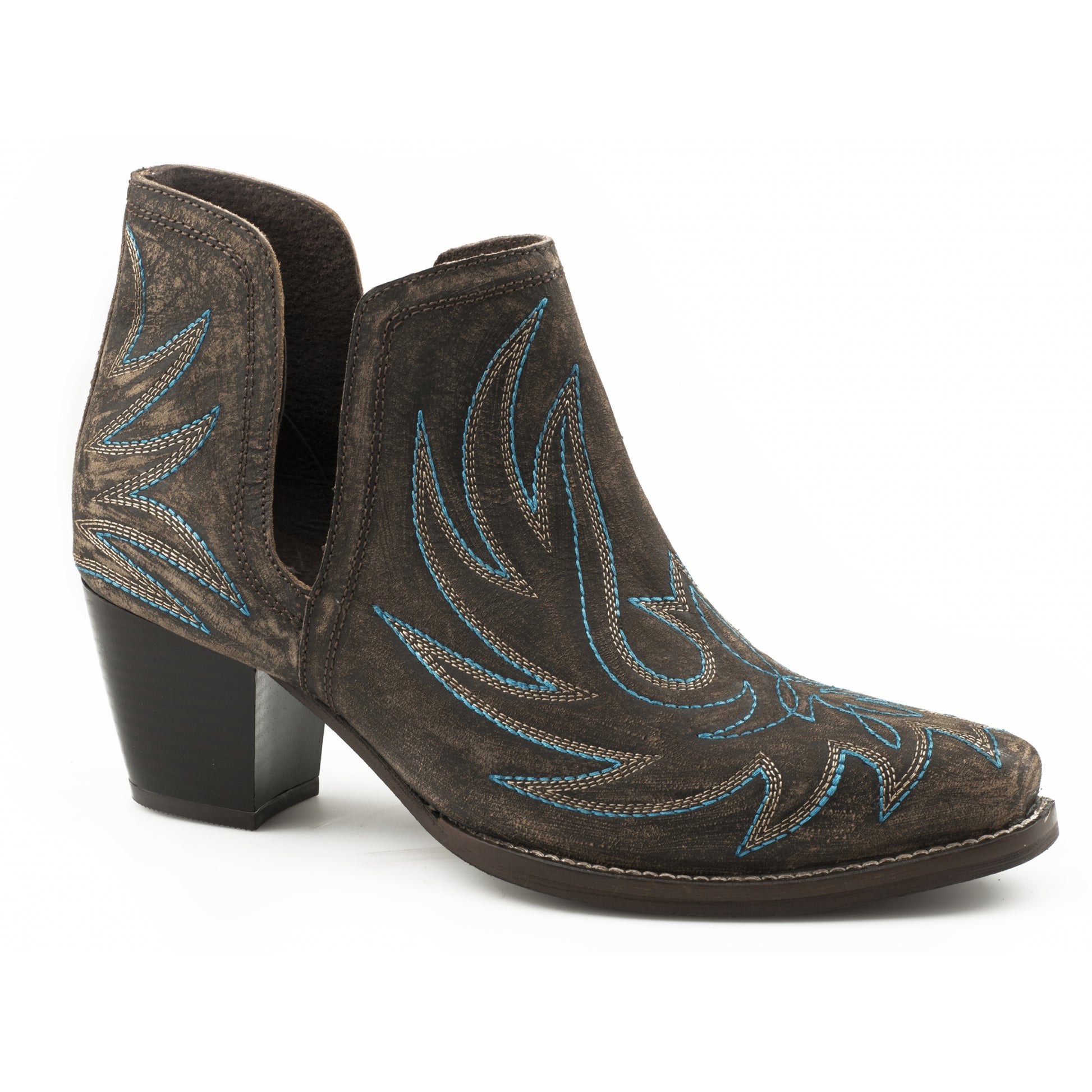 Roper Ladies Rowdy Leather Ankle Boots