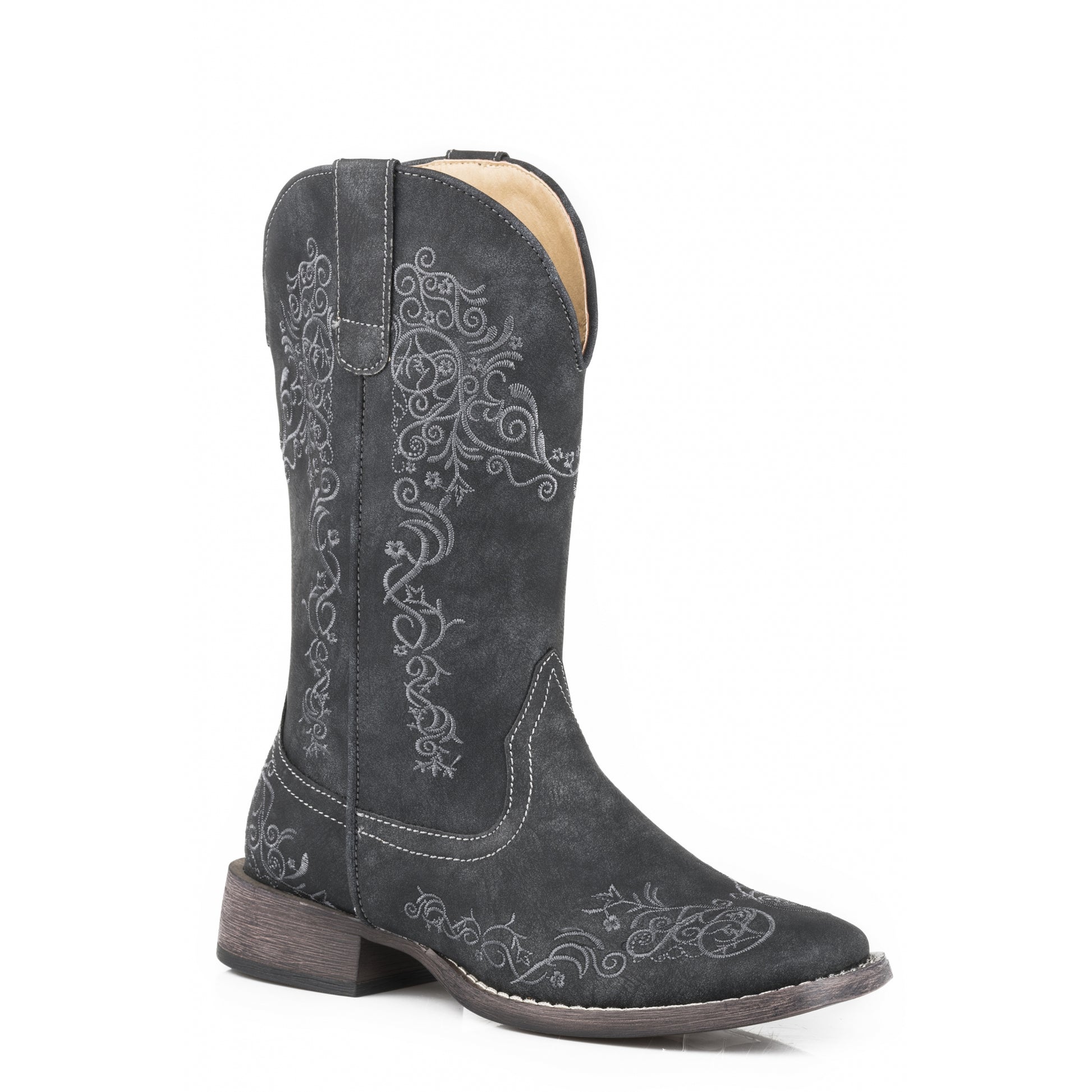 Roper Ladies Riley Scroll Square Toe Boots