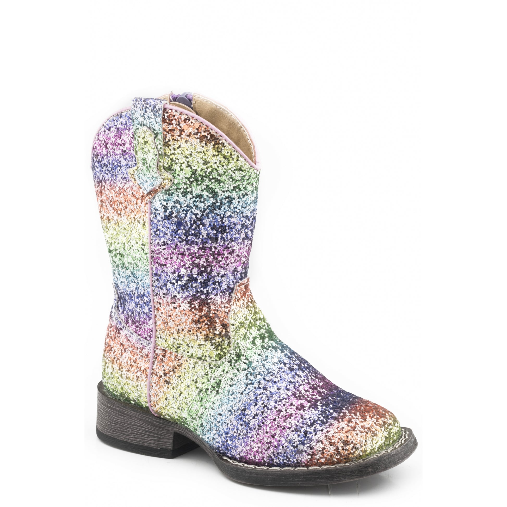 Roper Toddler Rainbow Glitter Boots