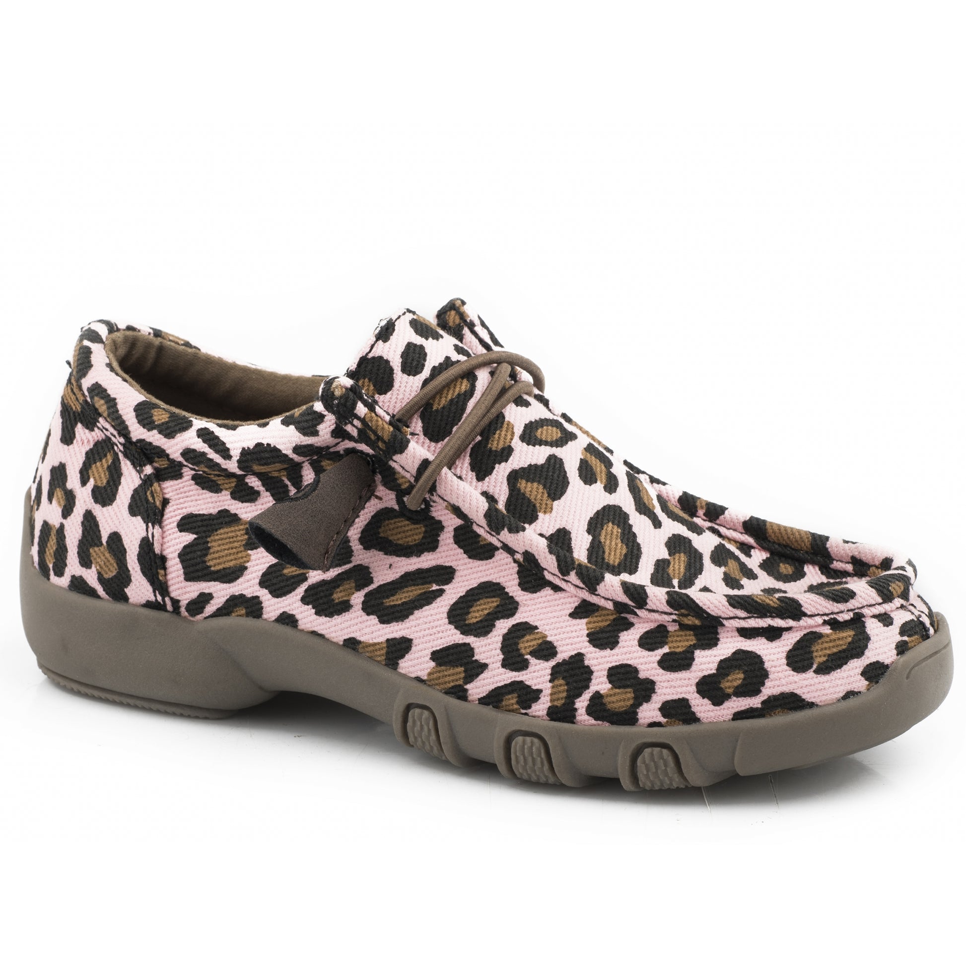 Roper Kids Pink Leopard Canvas Chukkas
