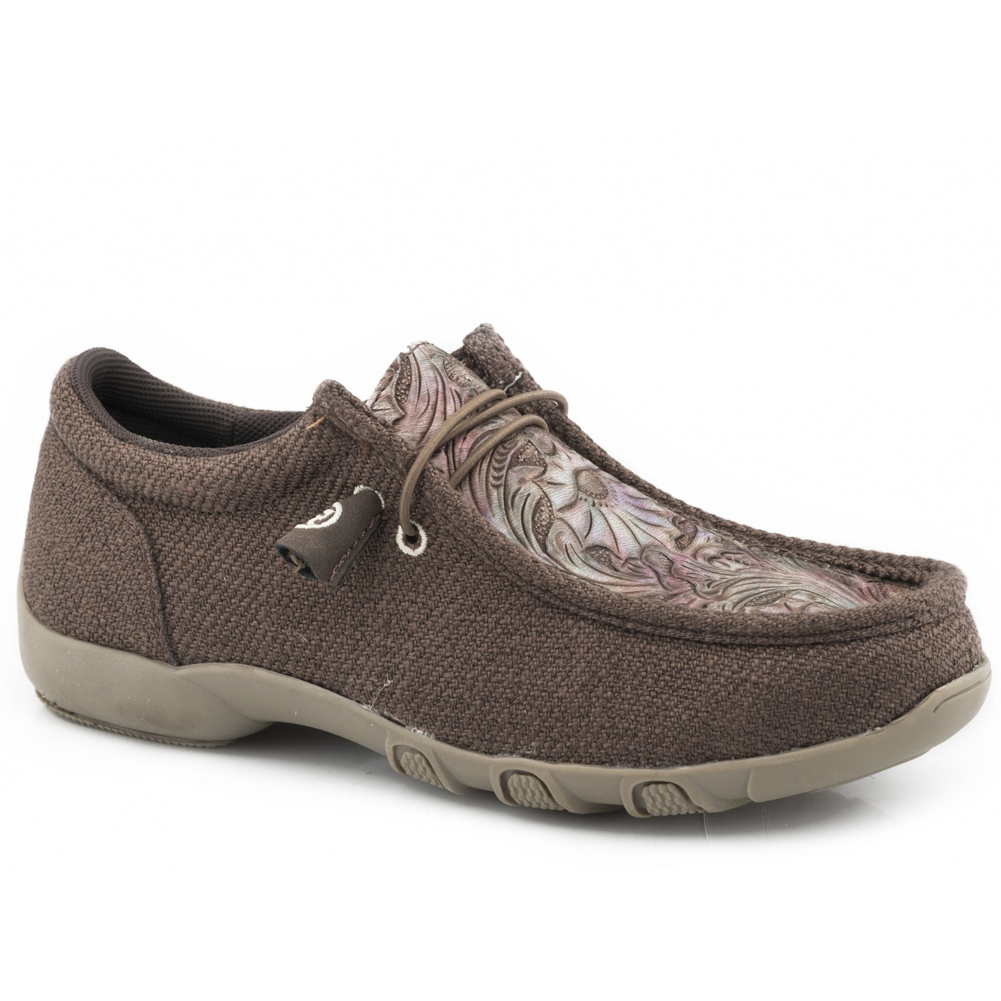 Roper Kids Brown Canvas With Embossed Vamp Chukkas