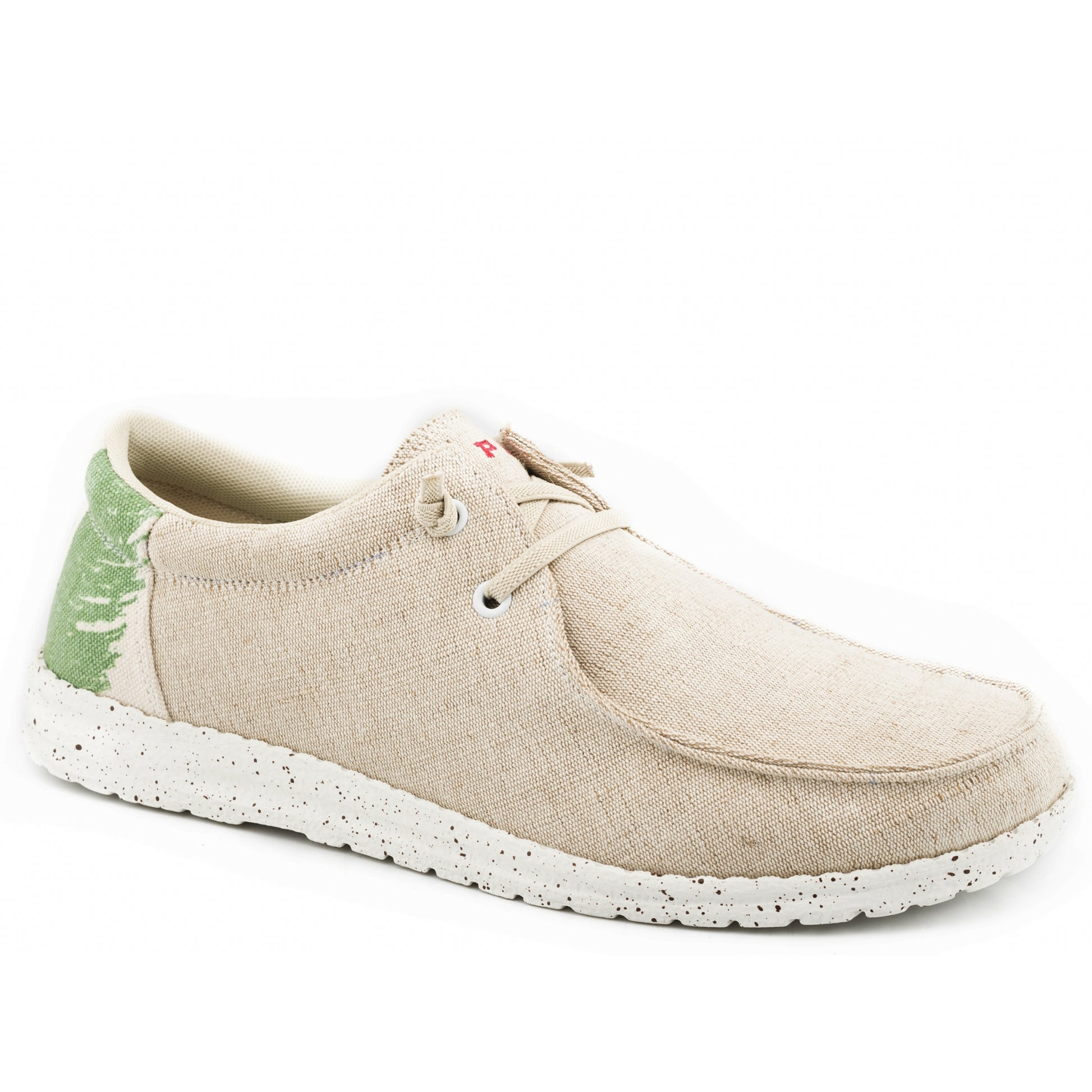 Roper Kids Beige Canvas With Mexican Flag Chukkas