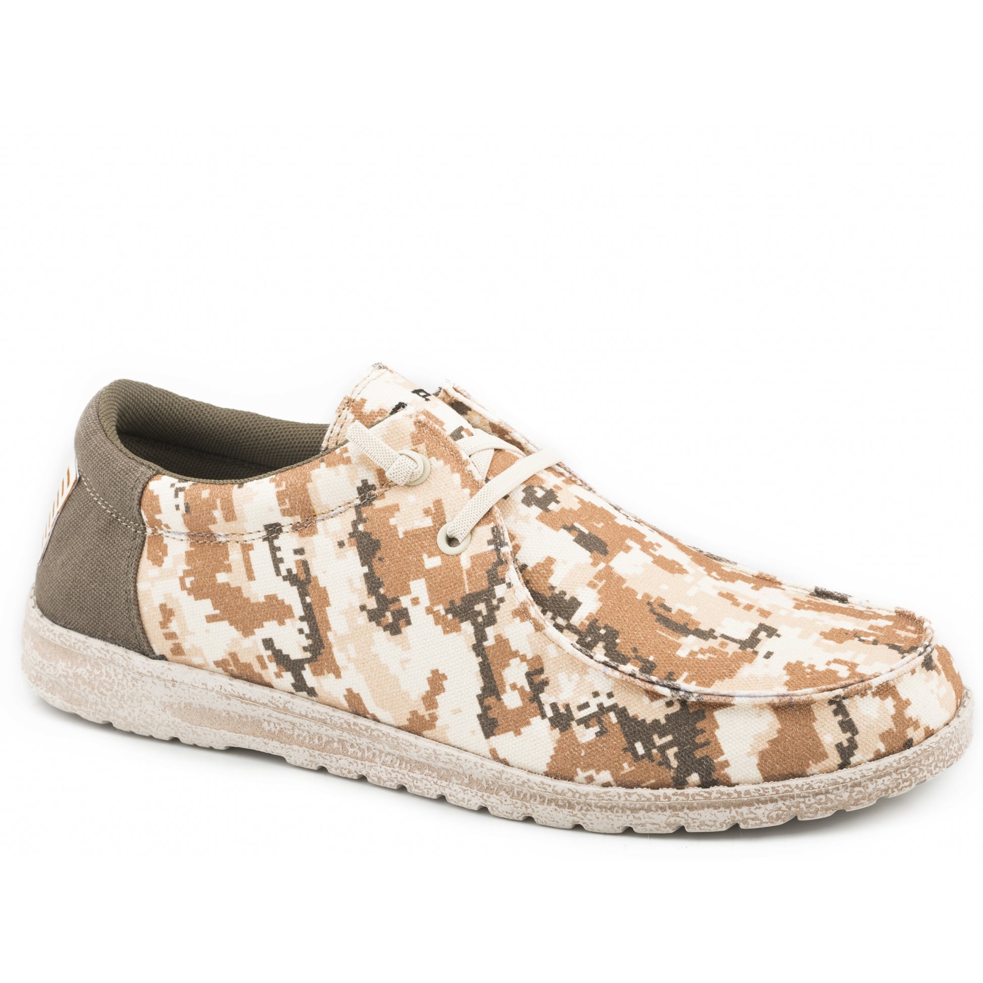 Roper Kids Tan Digital Camo Upper Chukkas