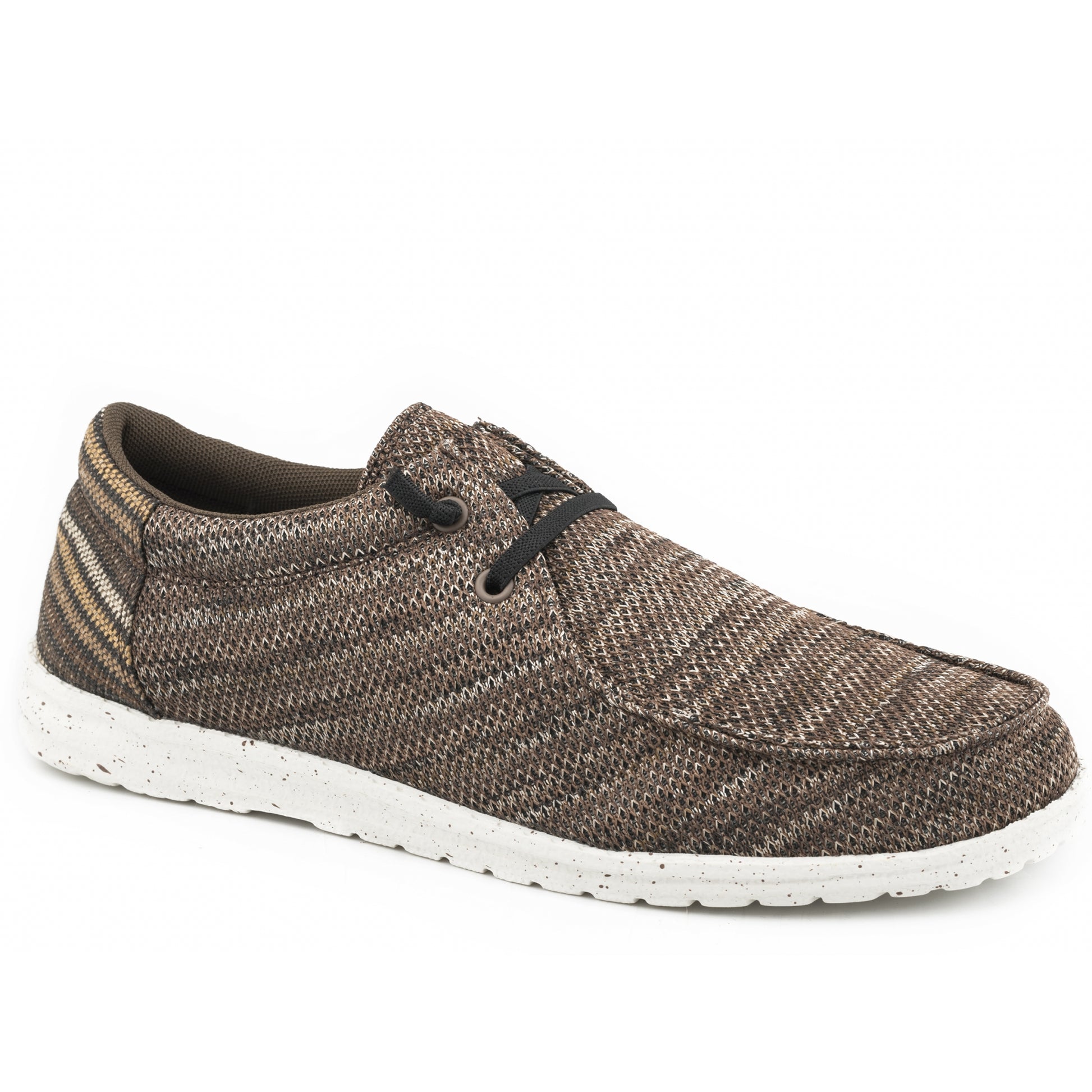 Roper Kids Brown Upper With Multi Striped Heel Chukkas