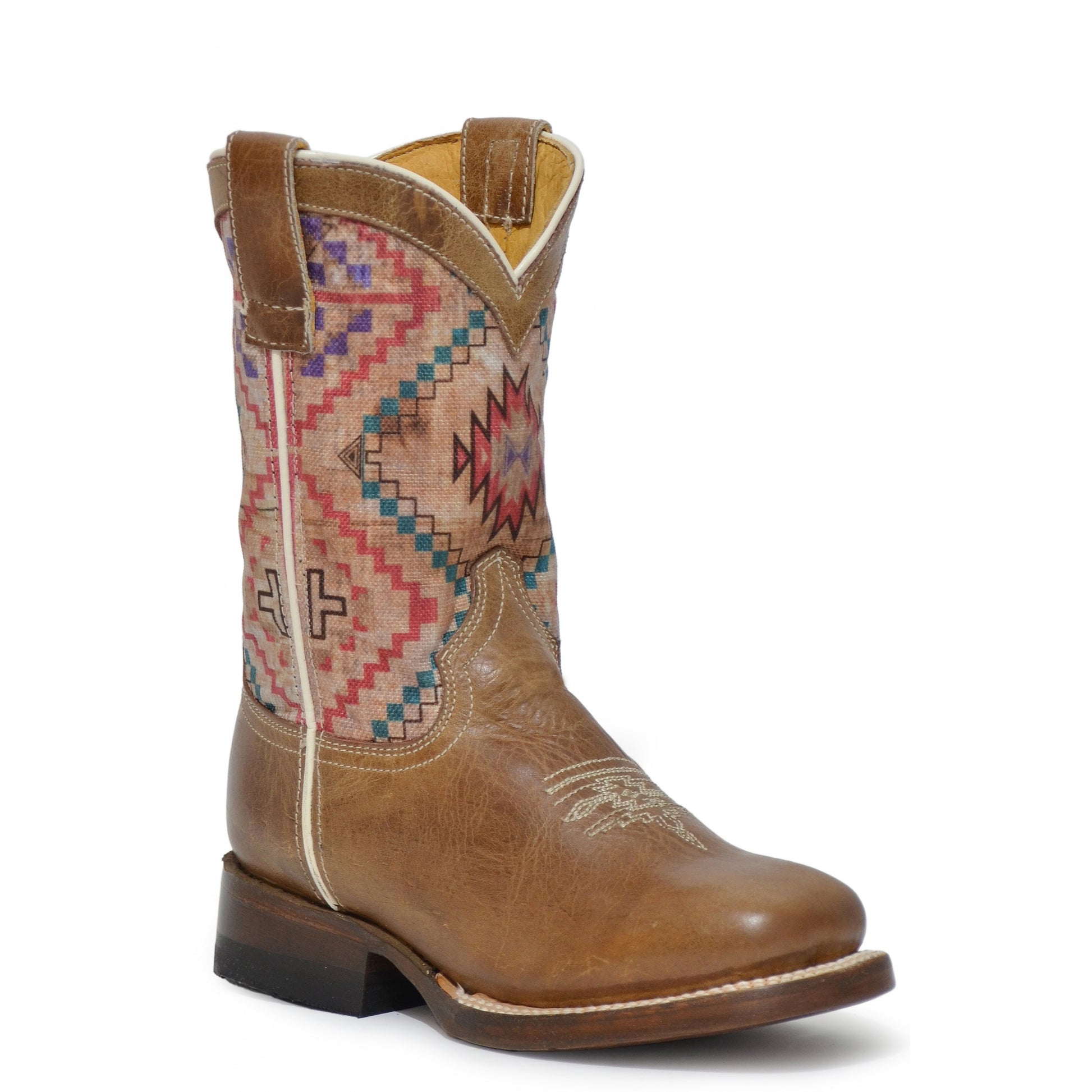 Roper Kids Printed Native Design Western Boots