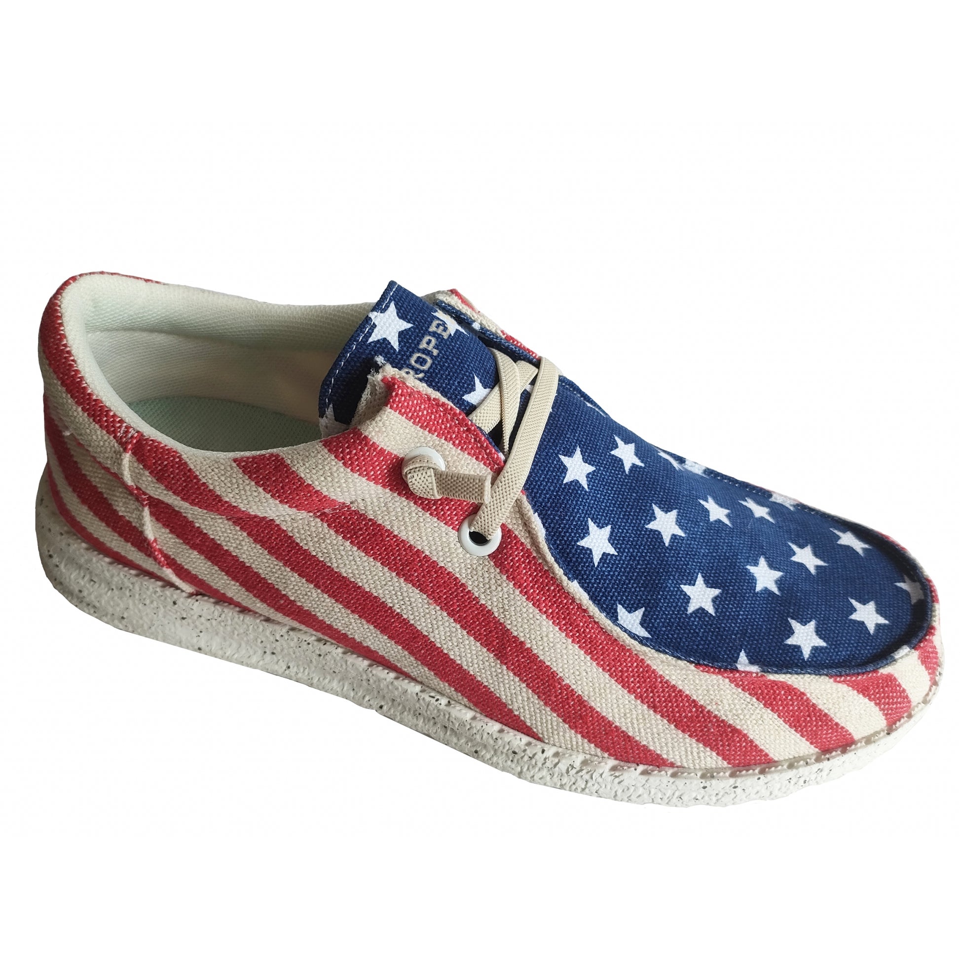Roper Mens Canvas Flag Two-Eye Chukka Shoes