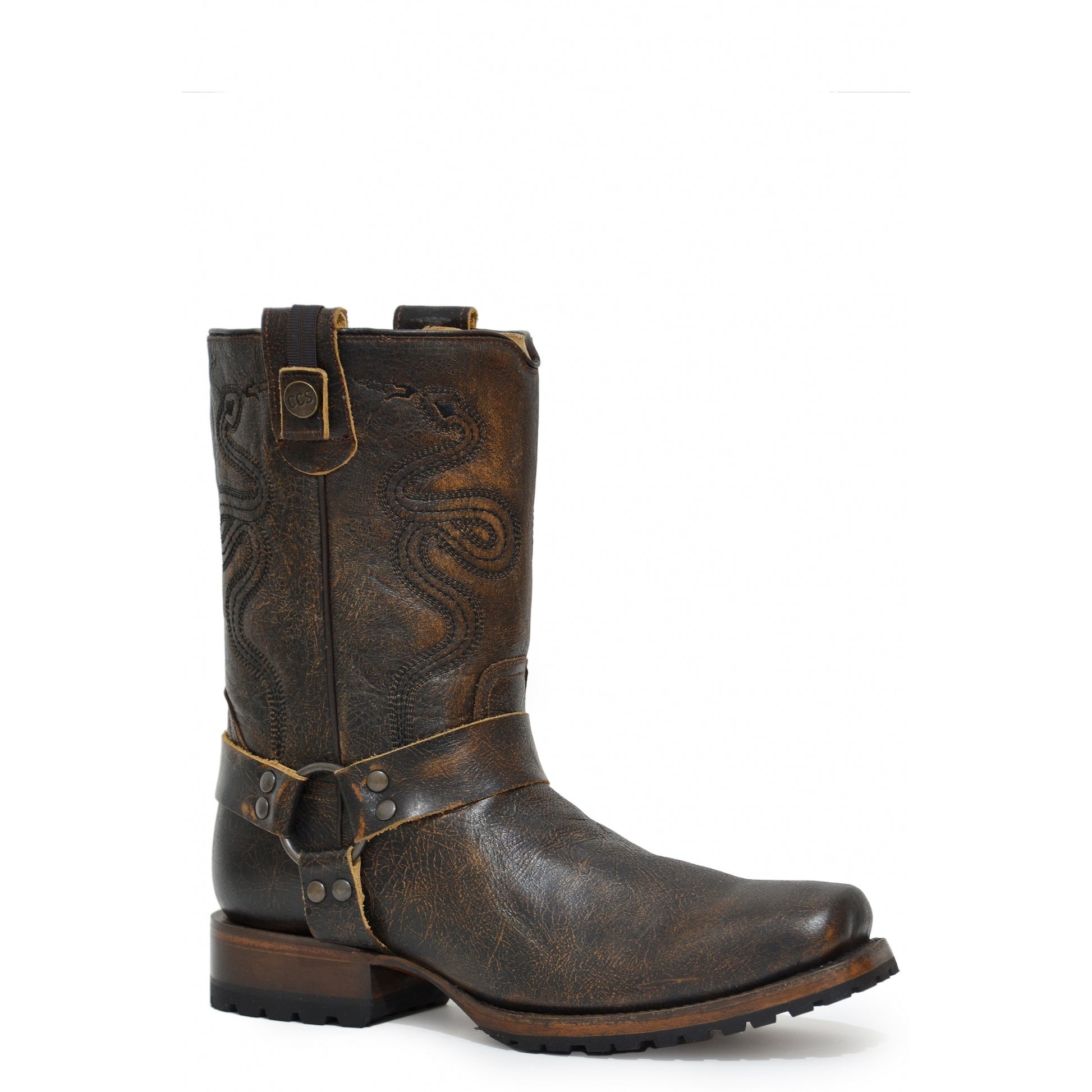 Roper Mens Conceal Carry Harness Snake Embroidery Boots