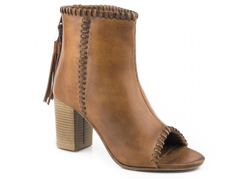 Roper Ladies Open Toe Ankle Back Zip Sandals