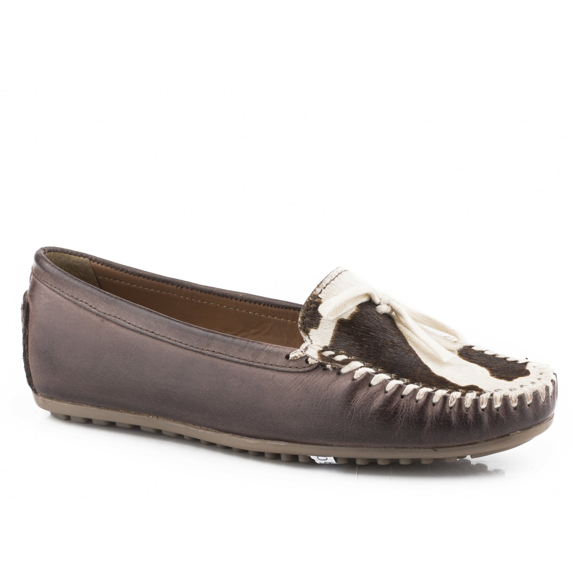 Roper Ladies Cow Hair Driving Mock Casual Shoes