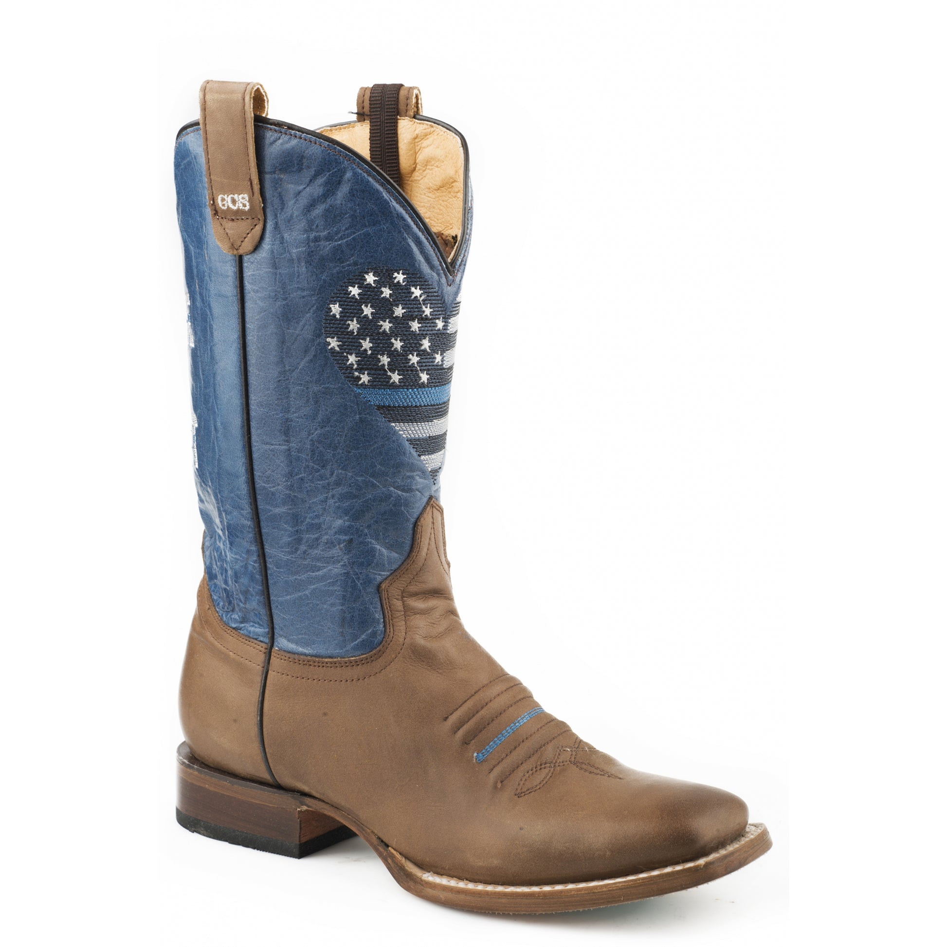 Roper Ladies Thin Blue Line Heart Concealed Carry Boots