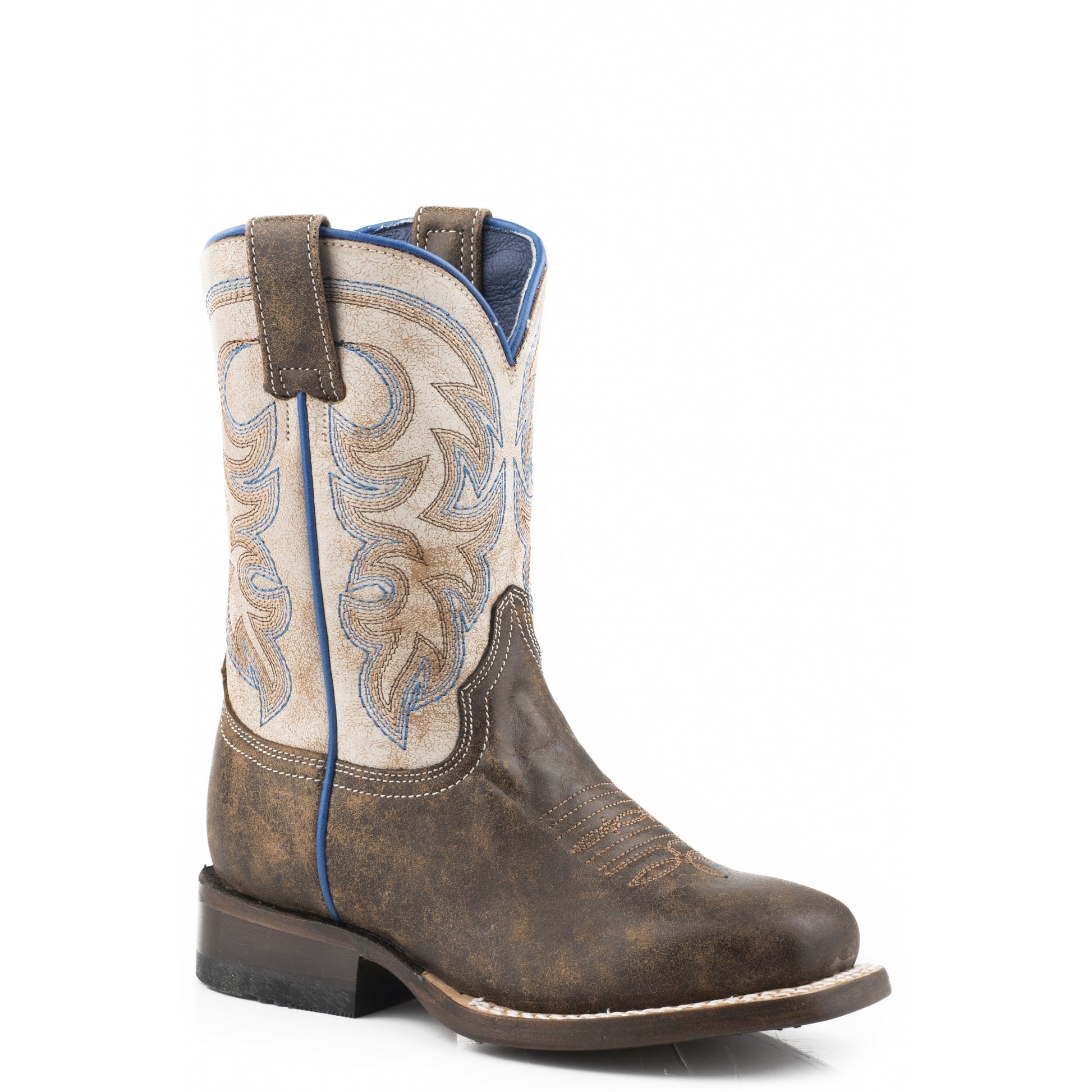Roper Kids Parker Leather Outsole Western Boots