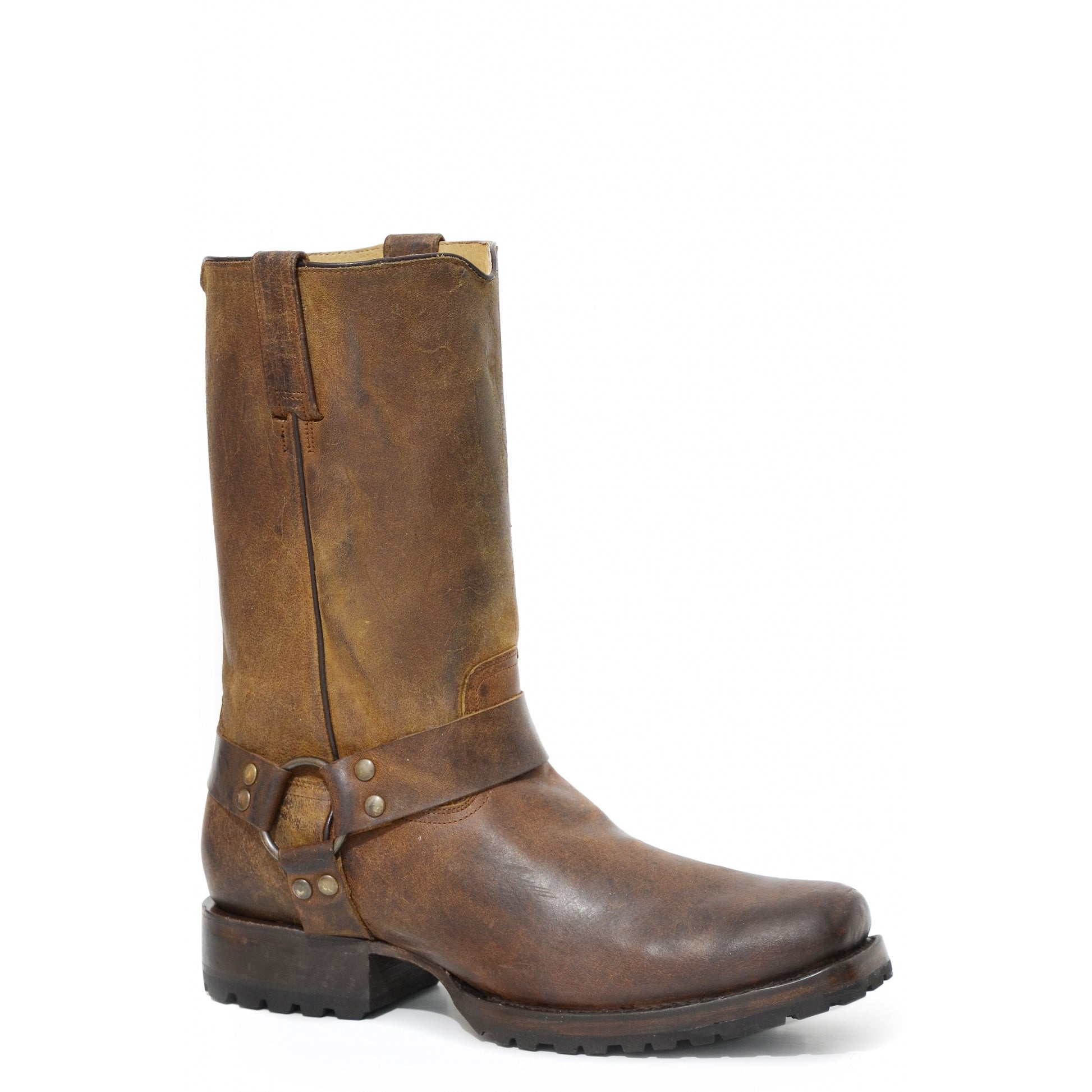 Stetson Mens Heritage Harness Lug Sole Boots
