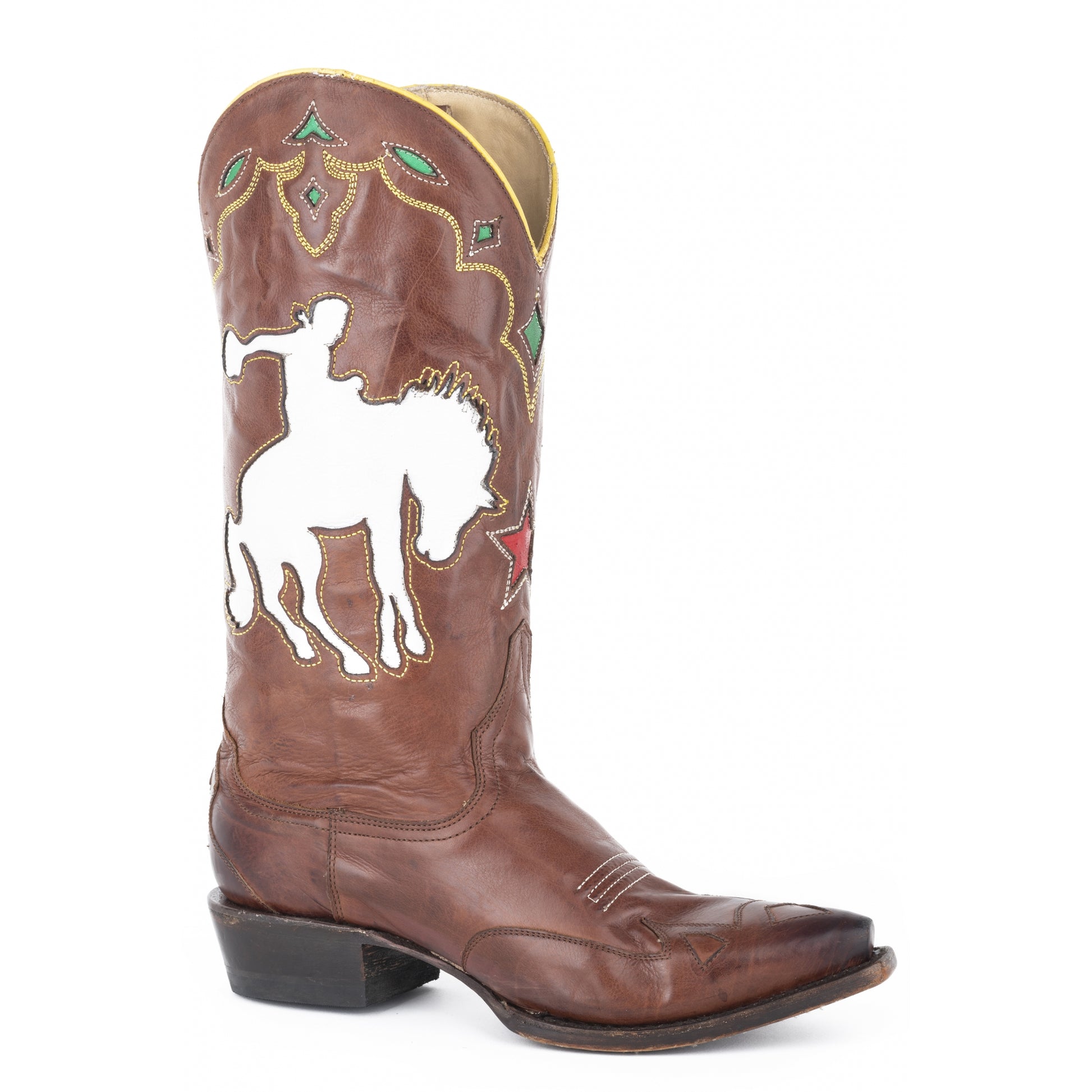 Stetson Ladies Remi Snip Toe Stacked Heel Boots