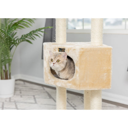 Armarkat Classic Real Wood Cat Tree 53in Beige