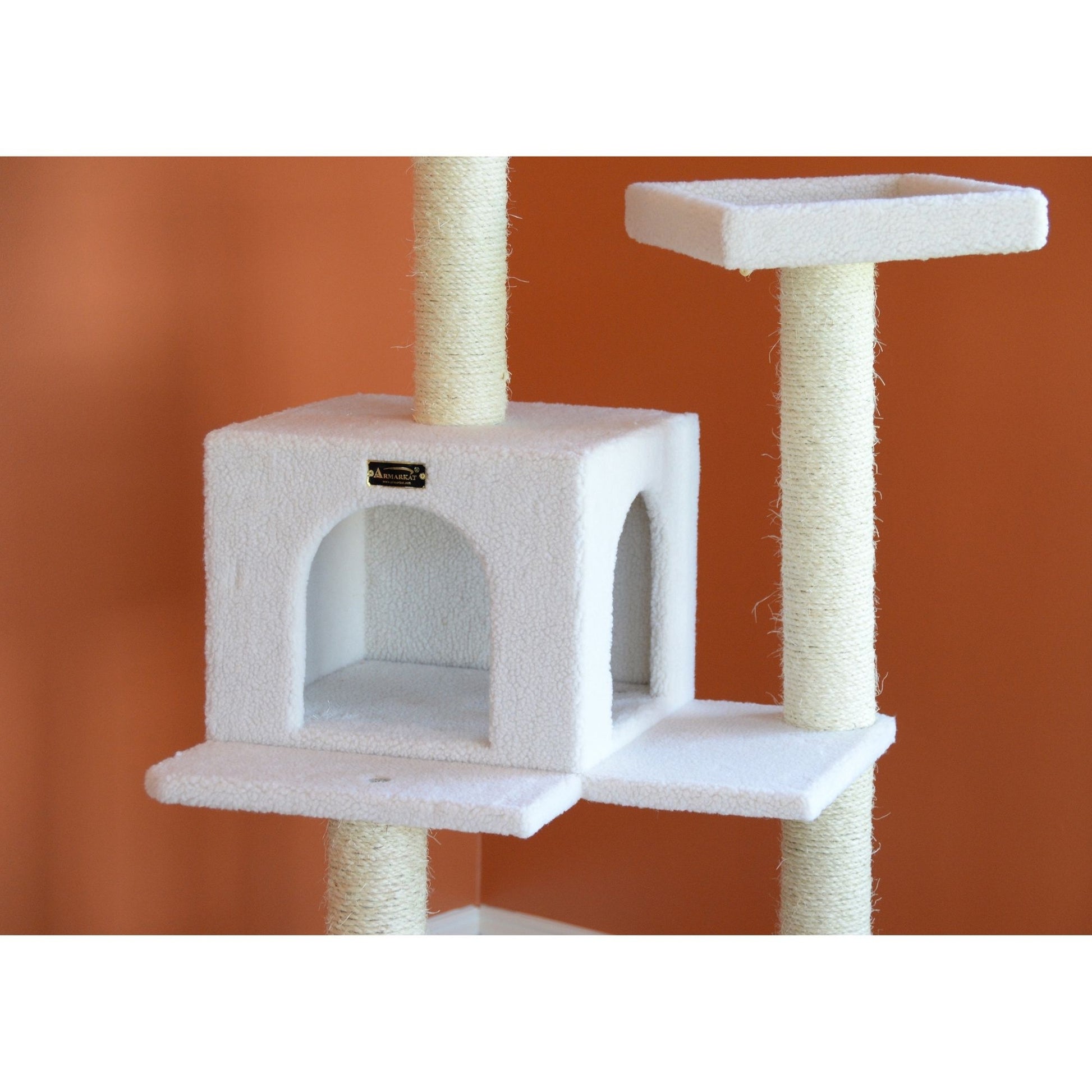 Arkat Tree Armarkat Classic Real Wood Cat Tree 57in Ivory– MiniTack