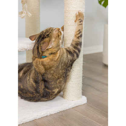 Armarkat Deluxe Real Wood Cat Tree 78in Ivory