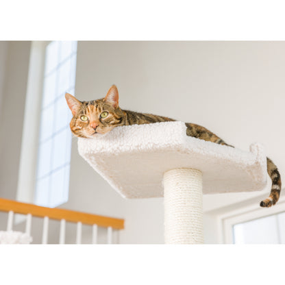 Armarkat Deluxe Real Wood Cat Tree 78in Ivory