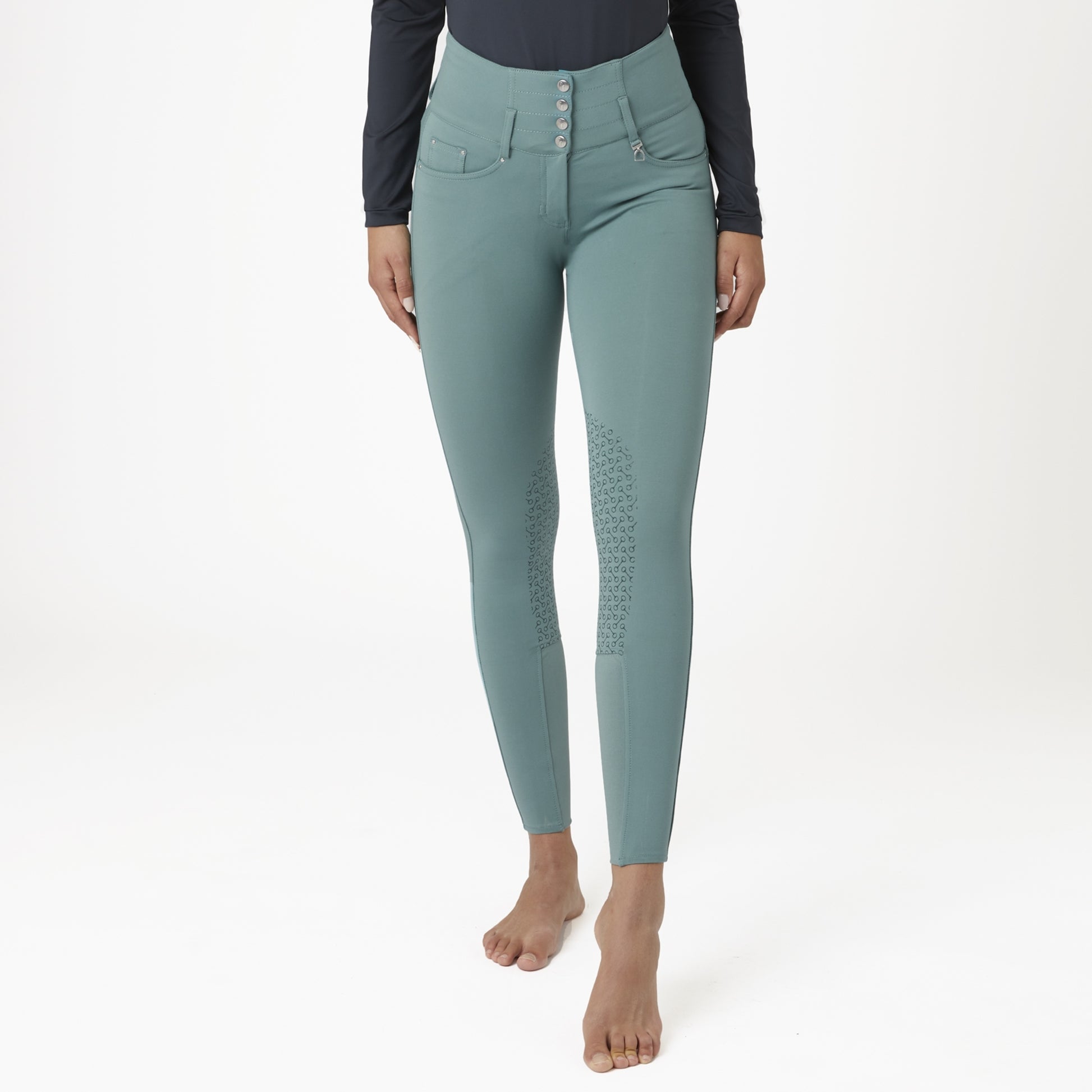 Horze Ladies Tara High-Waist Silicone Knee Grip Breeches