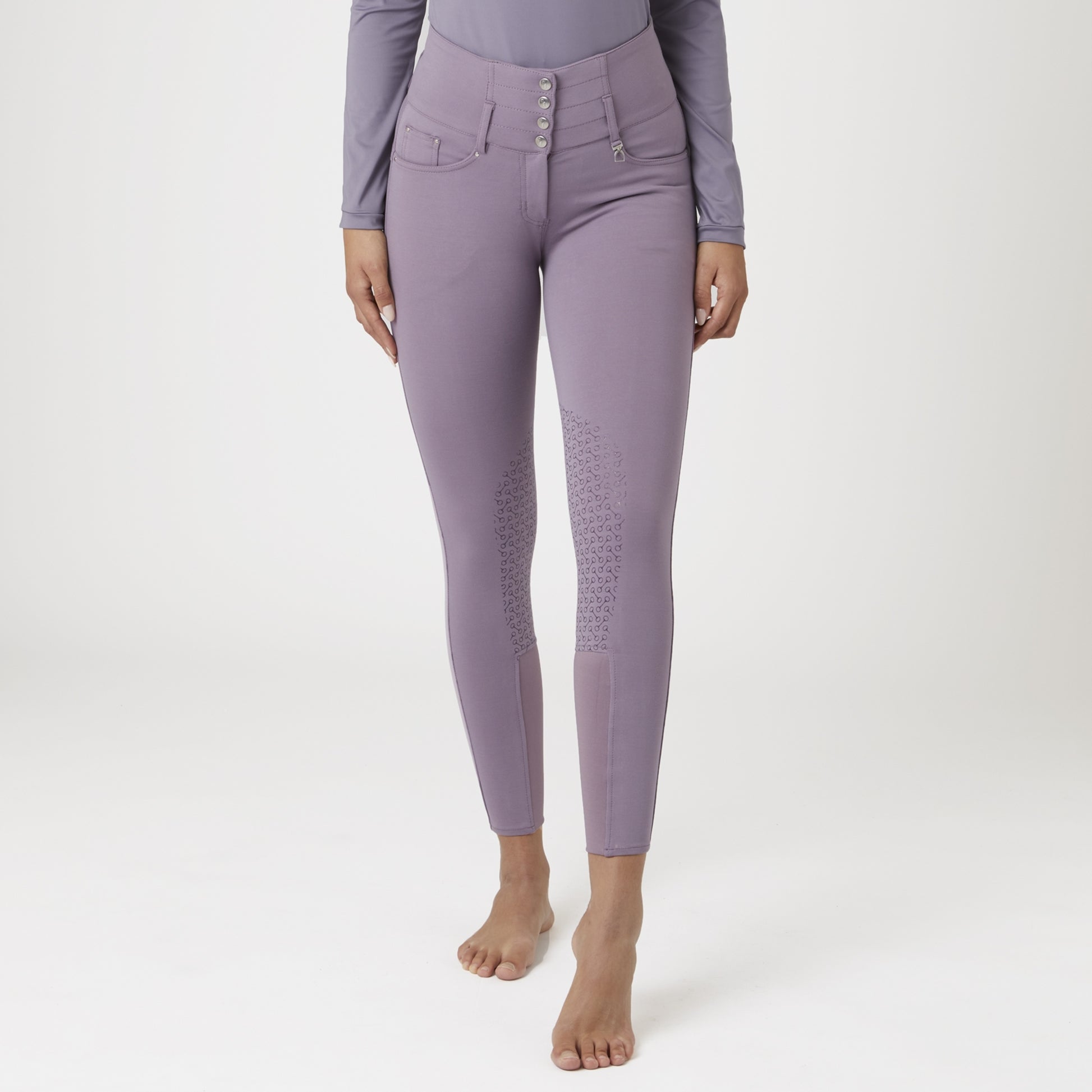 Horze Ladies Tara High-Waist Silicone Knee Grip Breeches