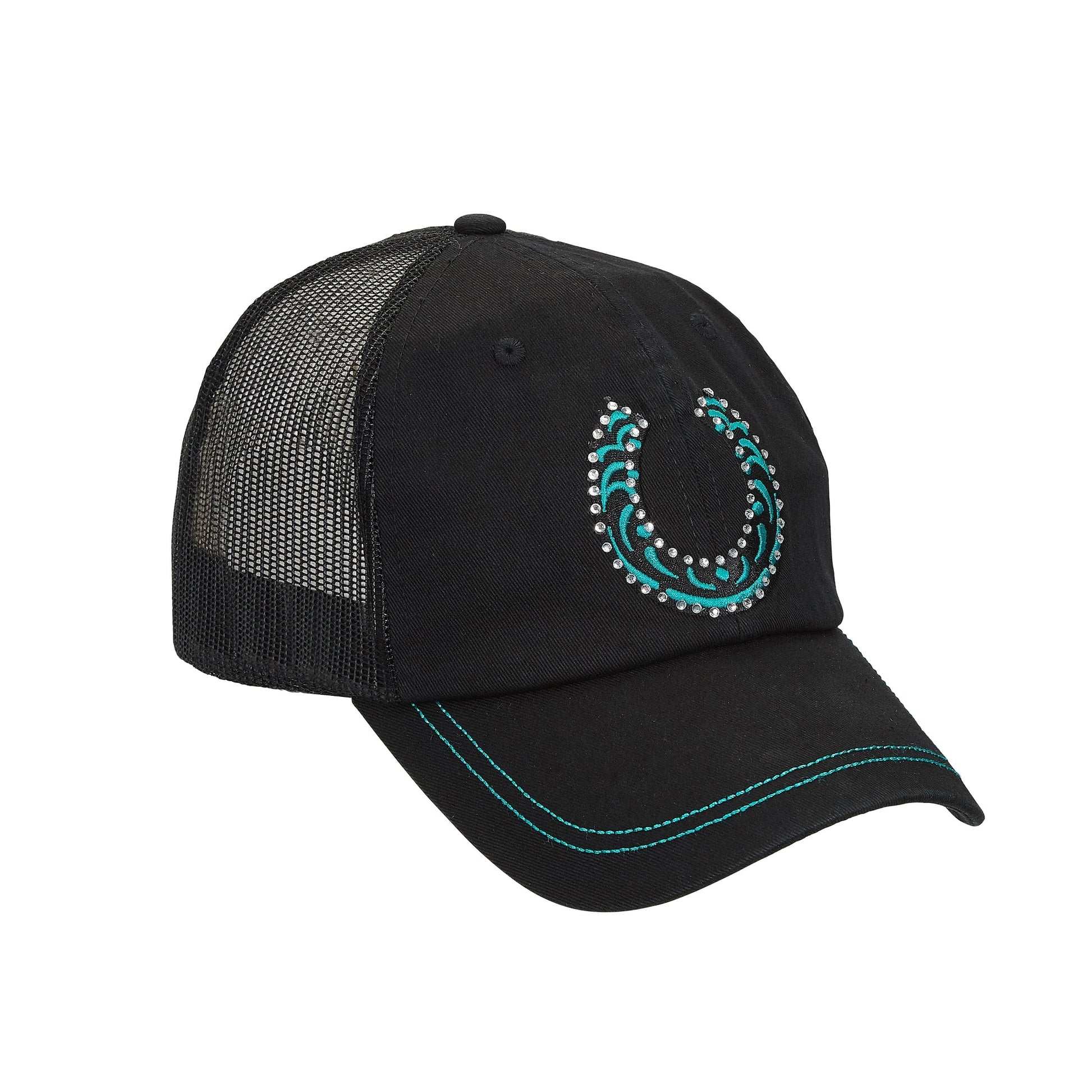 AWST Int'l Rhinestone Horseshoe Cap