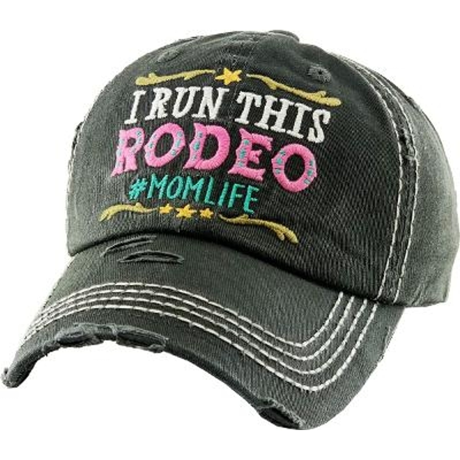 AWST Int'l I Run This Rodeo Cap- Black