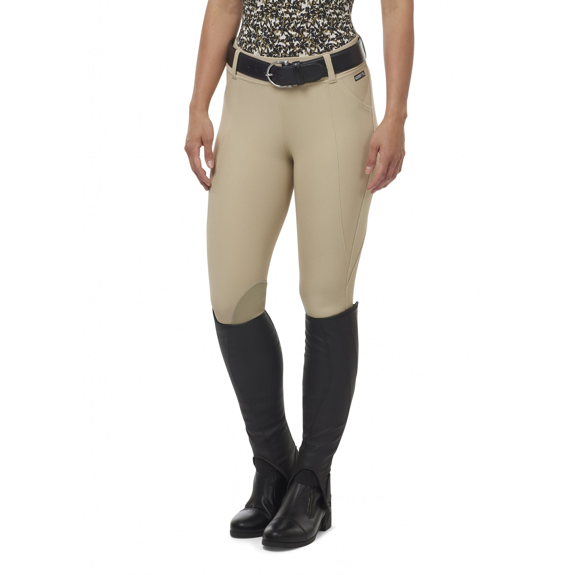 Kerrits Ladies Microcord Knee Patch Pocket Riding Tights