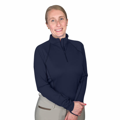 Ovation Ladies Quarter Zip Long Sleeve Sun Shirt