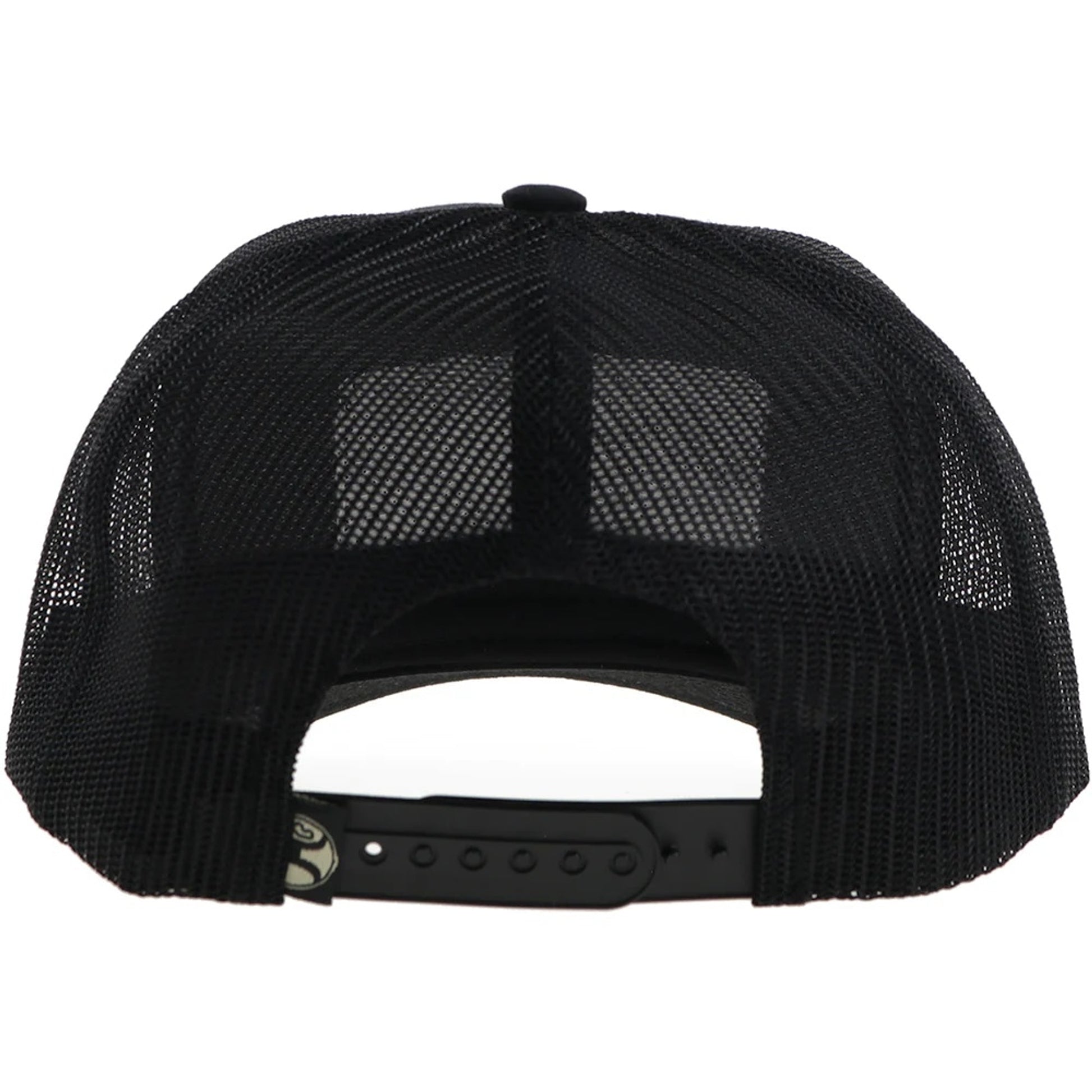 Hooey Sudan 5 Panel Trucker Hat with Rect Patch Black