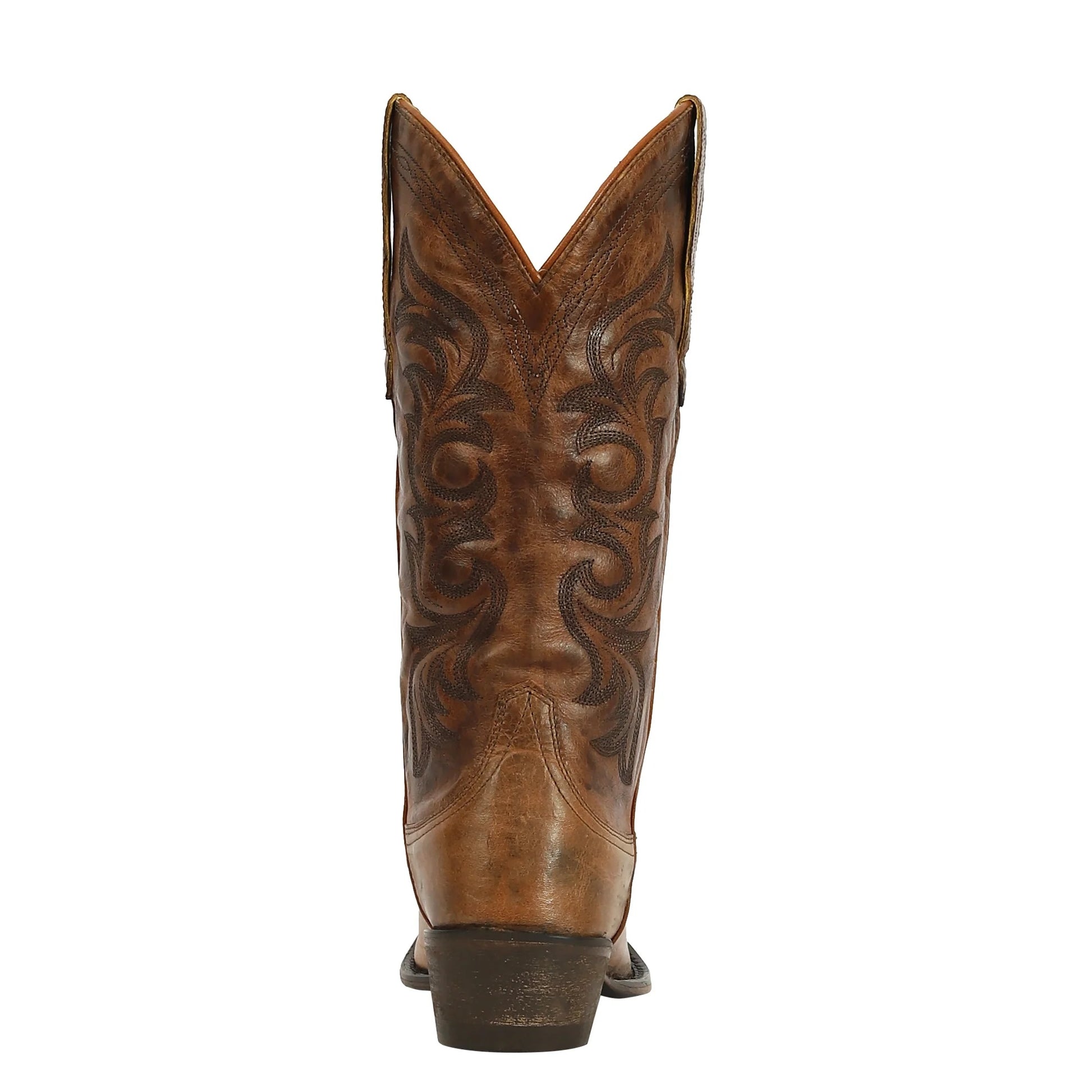 TuffRider Ladies Cowtown Mid Height Embroidered Leather Snip Toe Western Boots