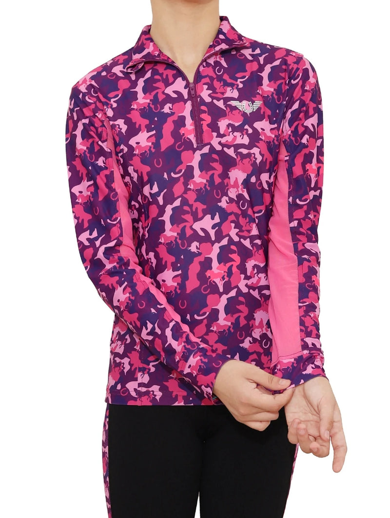 TuffRider Kids Camo Print Sport Shirt
