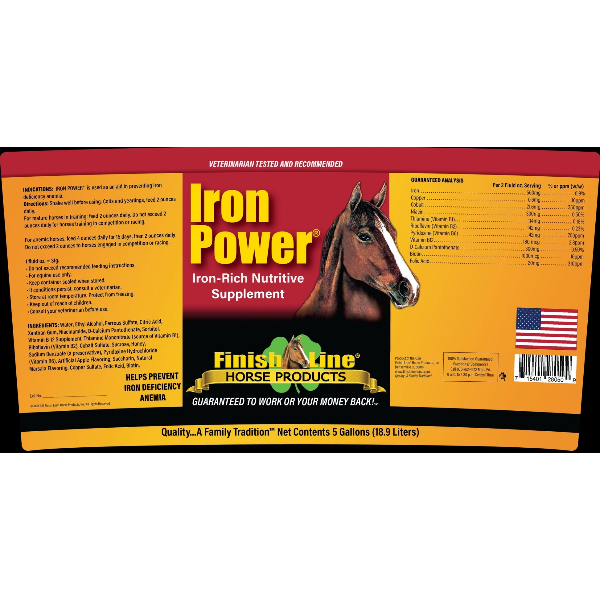 Finish Line Iron Power Horse Supplement