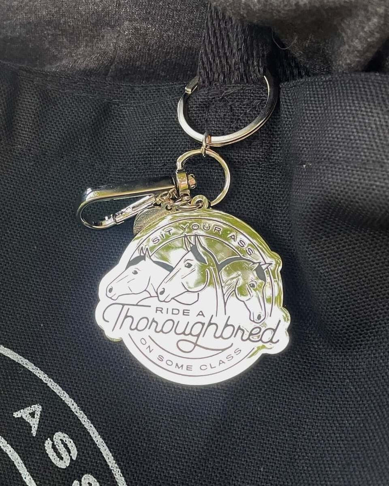 Dapplebay Ride A Thoroughbred Keychain