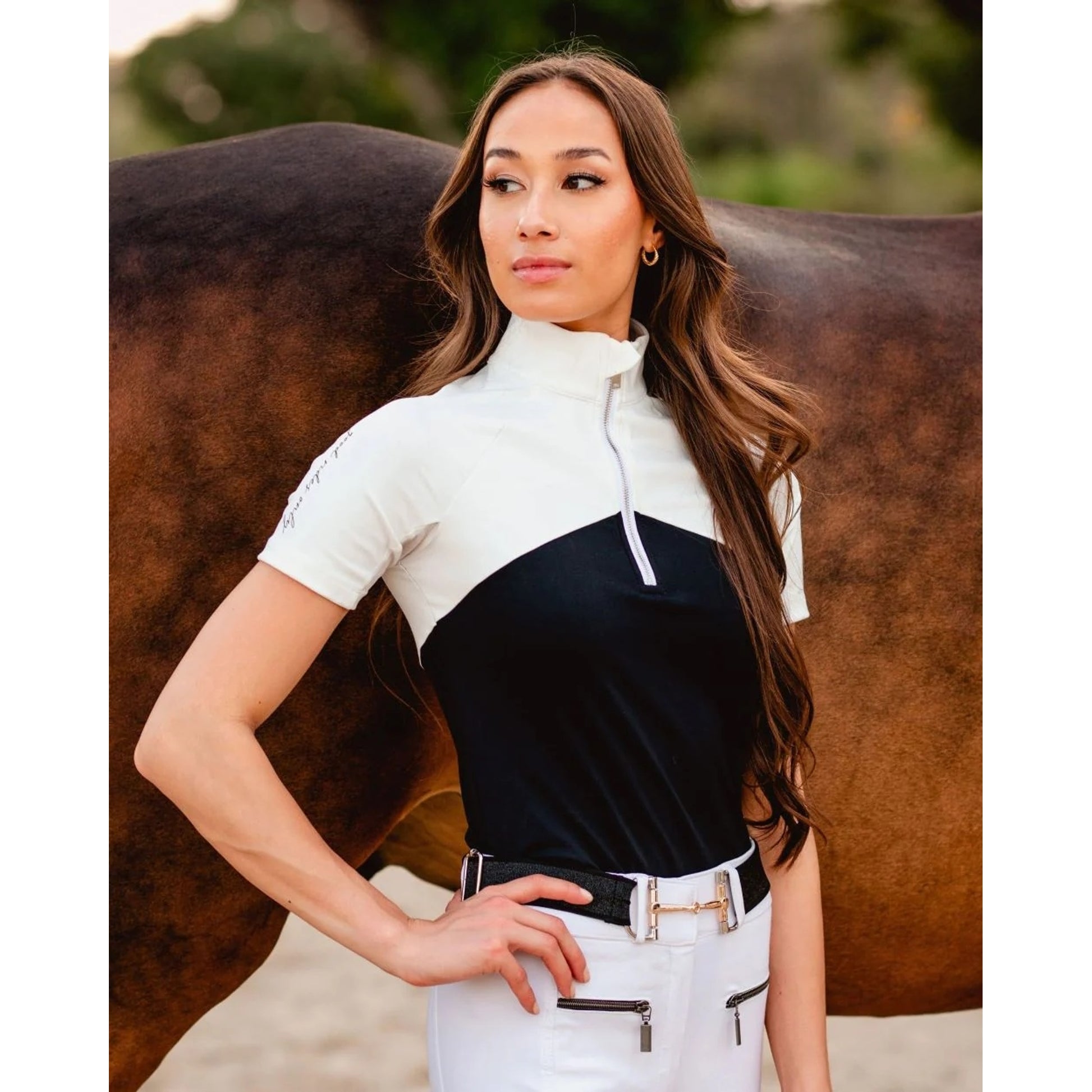 Dapplebay Ladies Short Sleeve Riding Top