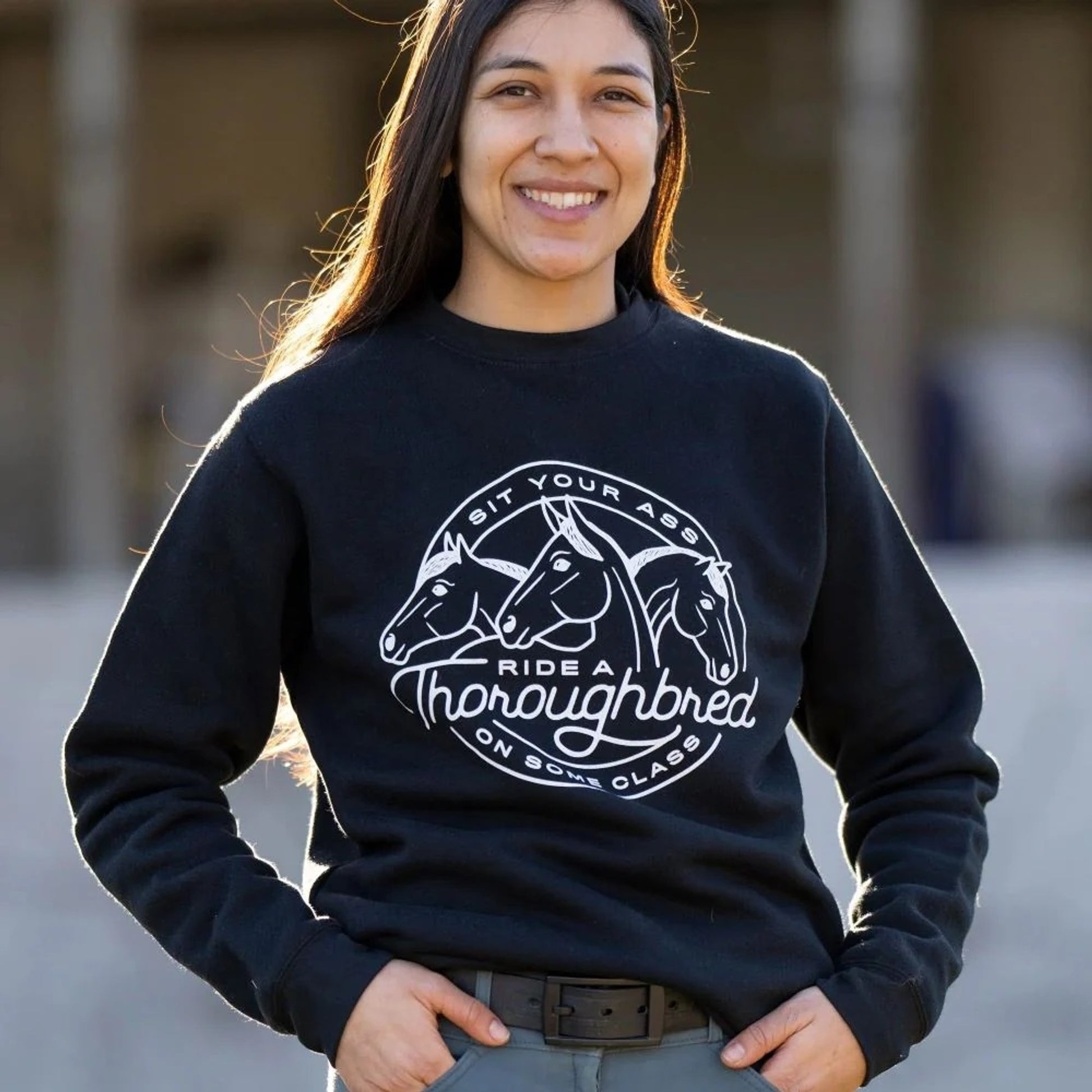 Dapplebay Ride A Thoroughbred Sweatshirt