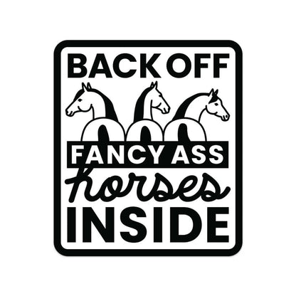 Dapplebay Fancy A$$ Horses Horse Trailer Decal
