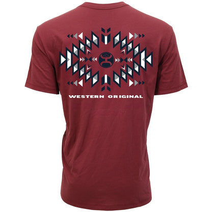 Hooey Mens Eldorado Cordovan Crew Neck Short Sleeve T-Shirt