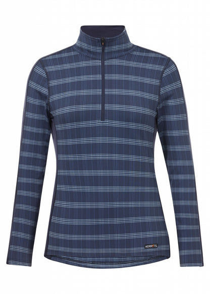 Kerrits Stretch Plaid Quarter Zip Top