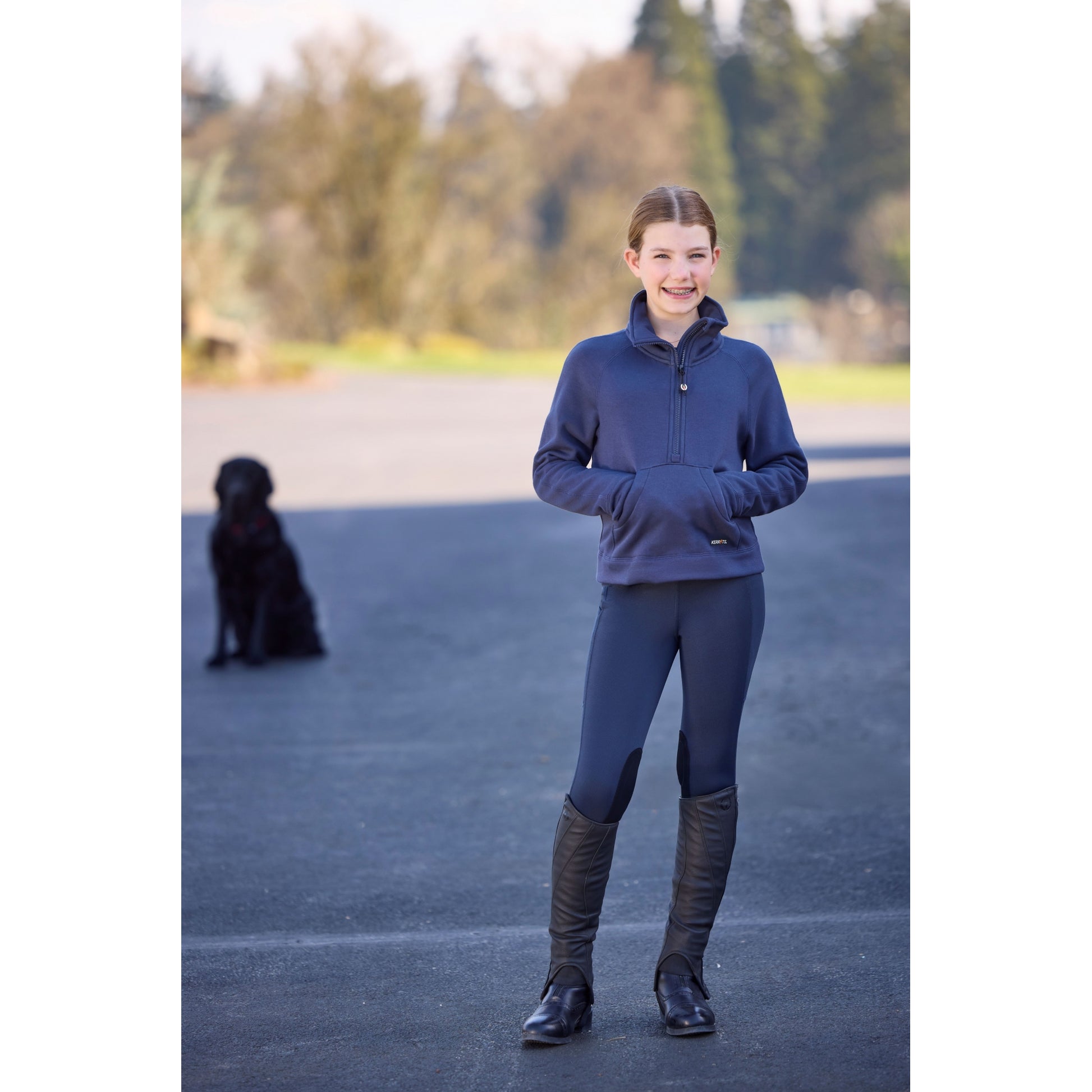 Kerrits Kids Sit Tight Wind Pro Knee Patch Tights