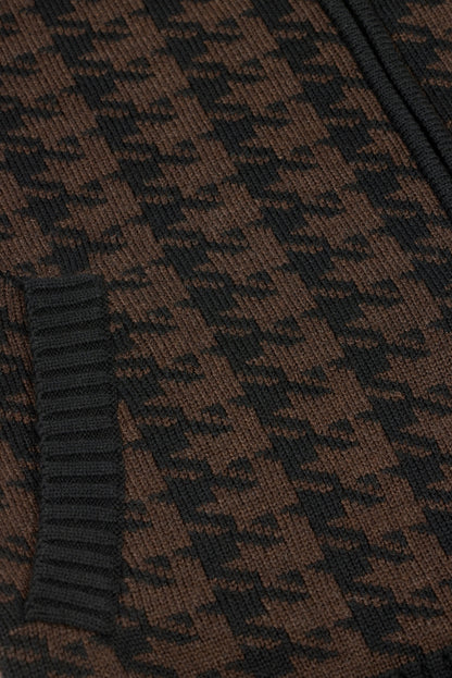 Kerrits Eq Houndstooth Full Zip Sweater