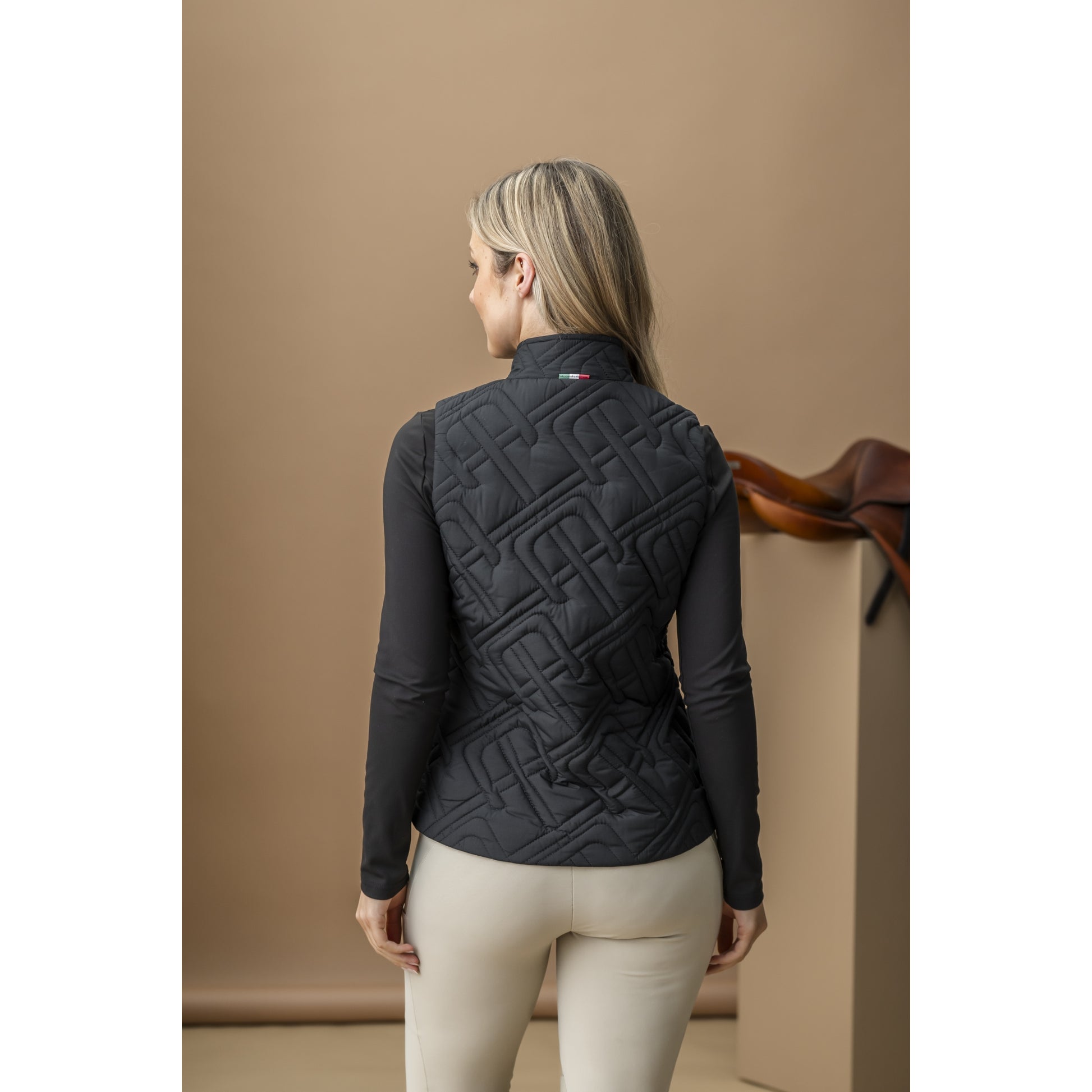 AA Ladies Neve Monogram Quilted Gilet