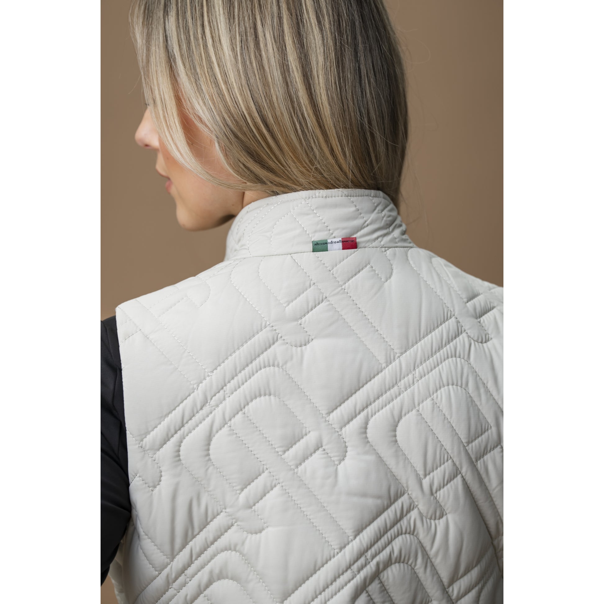 AA Ladies Neve Monogram Quilted Gilet