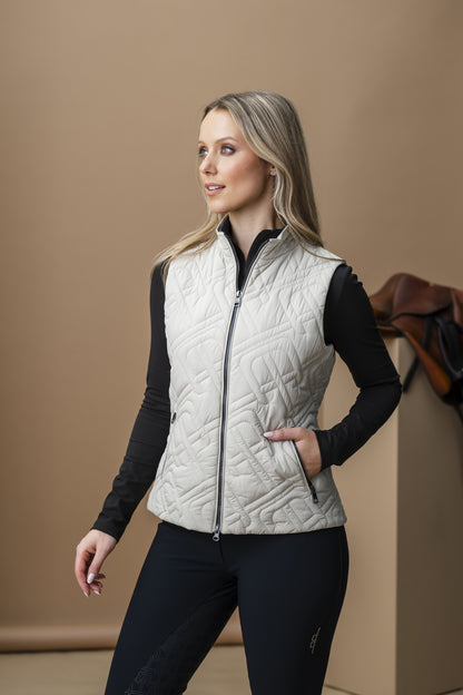 AA Ladies Neve Monogram Quilted Gilet
